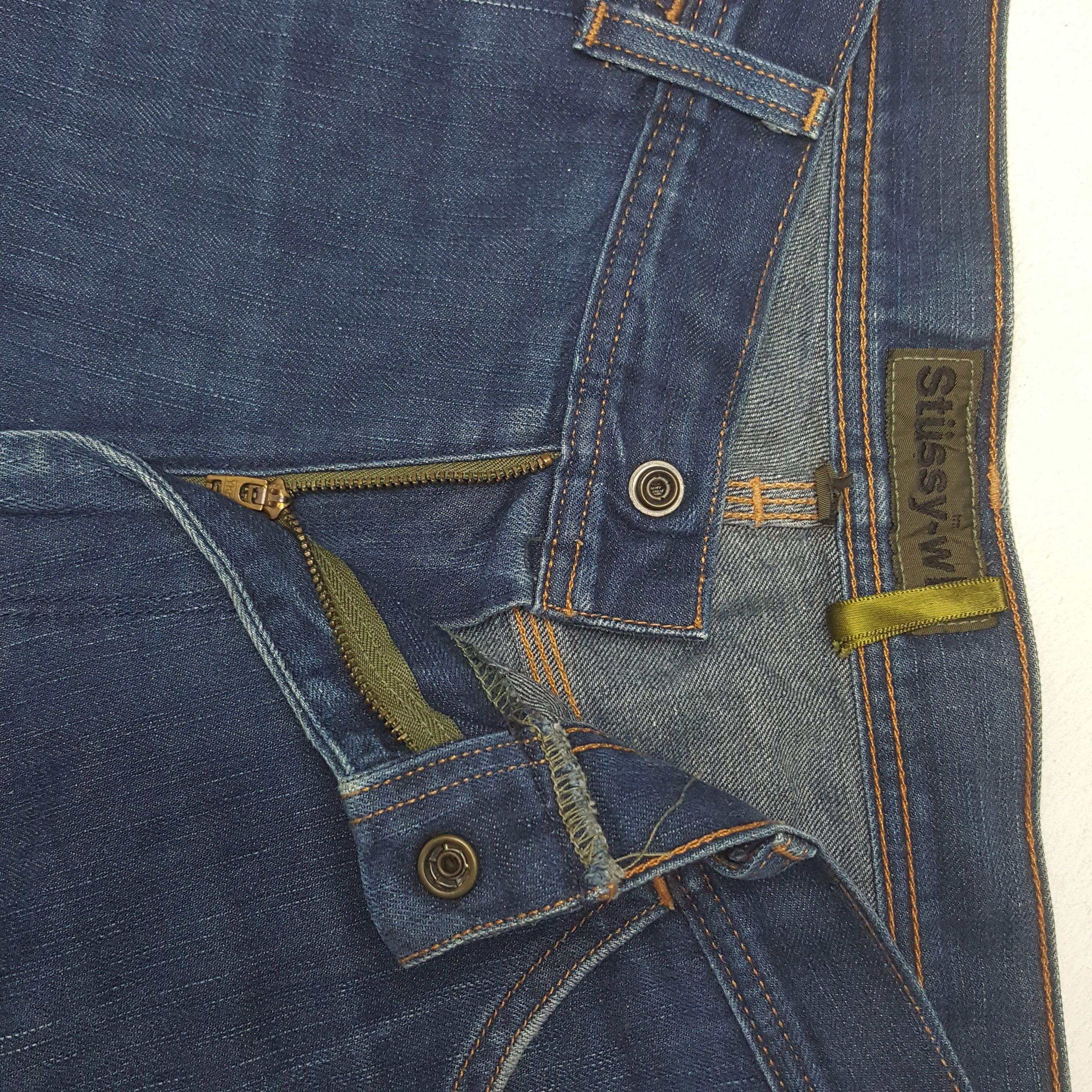 Stussy × Vintage Vintage Stussy Custom Big Art Logo Style Denim Size US 35 - 12 Thumbnail