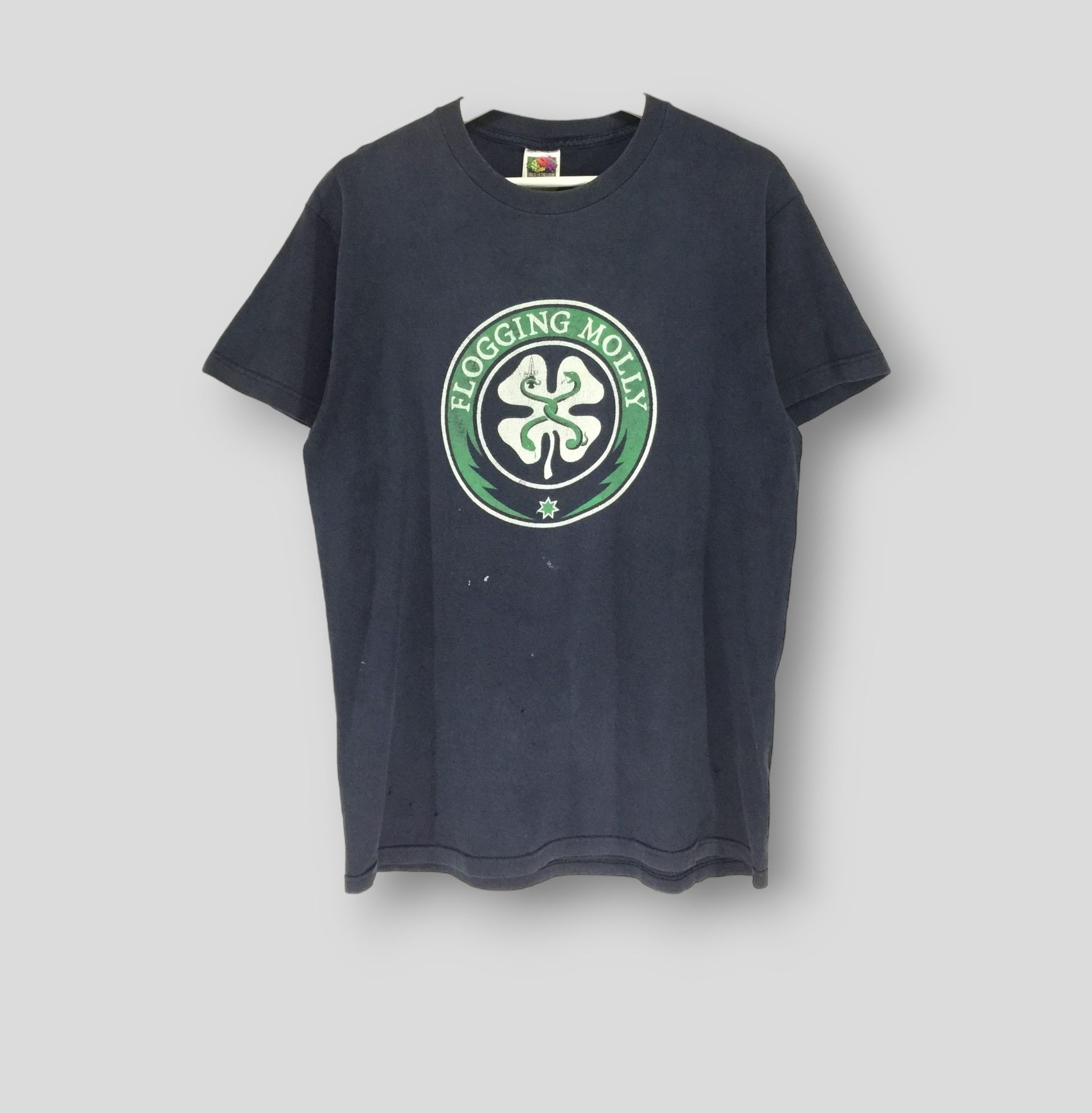Vintage 90s Flogging molly band promo distressed tshirt