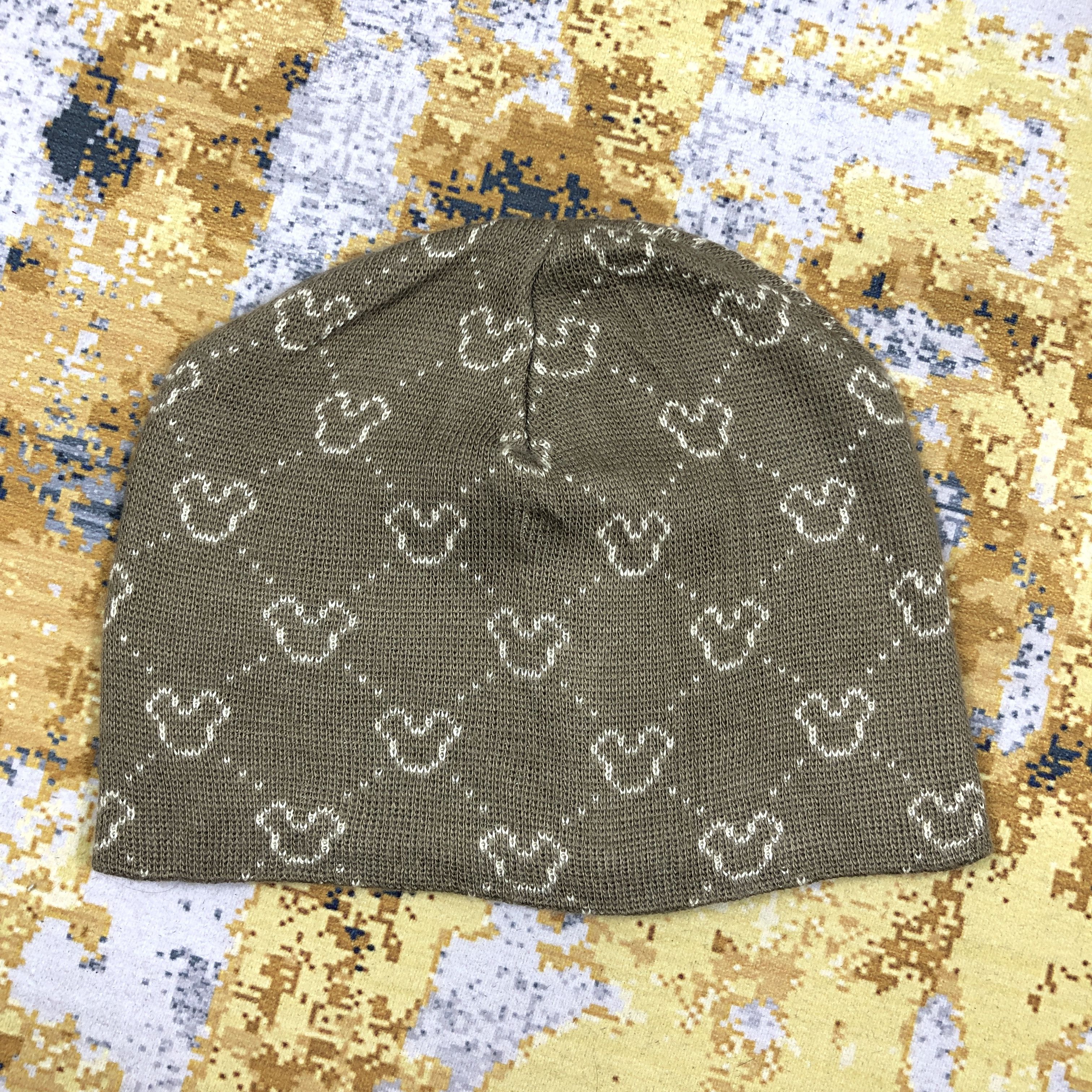 Disney × Vintage Vintage Mickey Mouse Fullprint Beanie Hat B2198 Size ONE SIZE - 3 Thumbnail