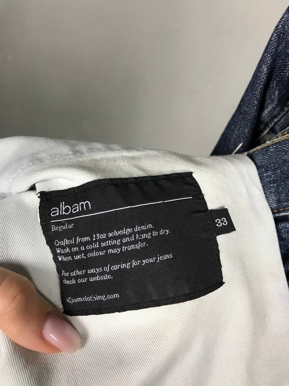 Albam Albam luxury streetwear selvedge denim jeans Size US 33 - 4 Thumbnail