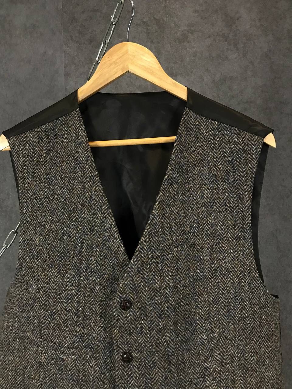 Harris Tweed Harris Tweed vintage vest Size 54R - 2 Thumbnail