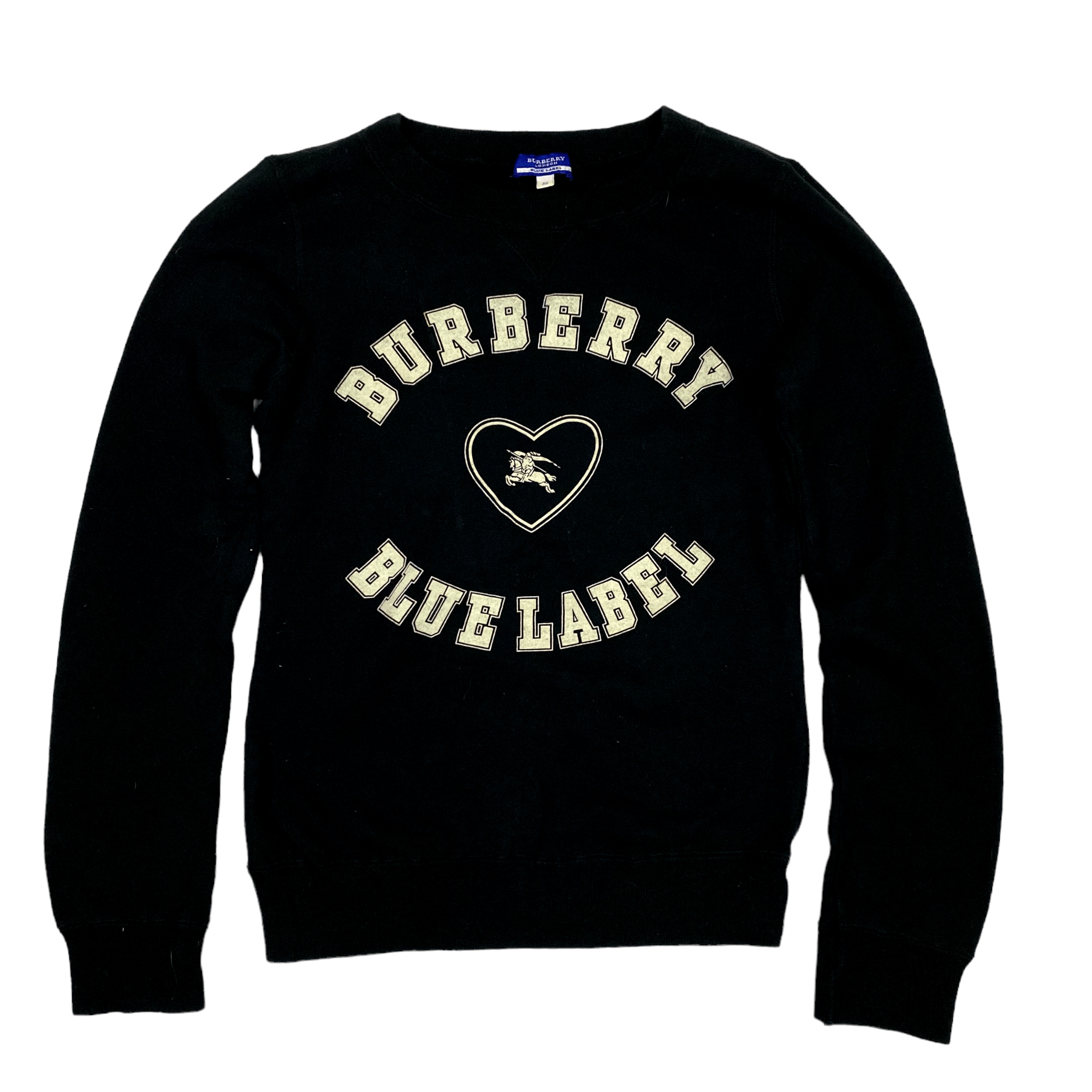 image of Burberry Blue Label Sweatshirt in Navy Blue, Men's (Size Small)