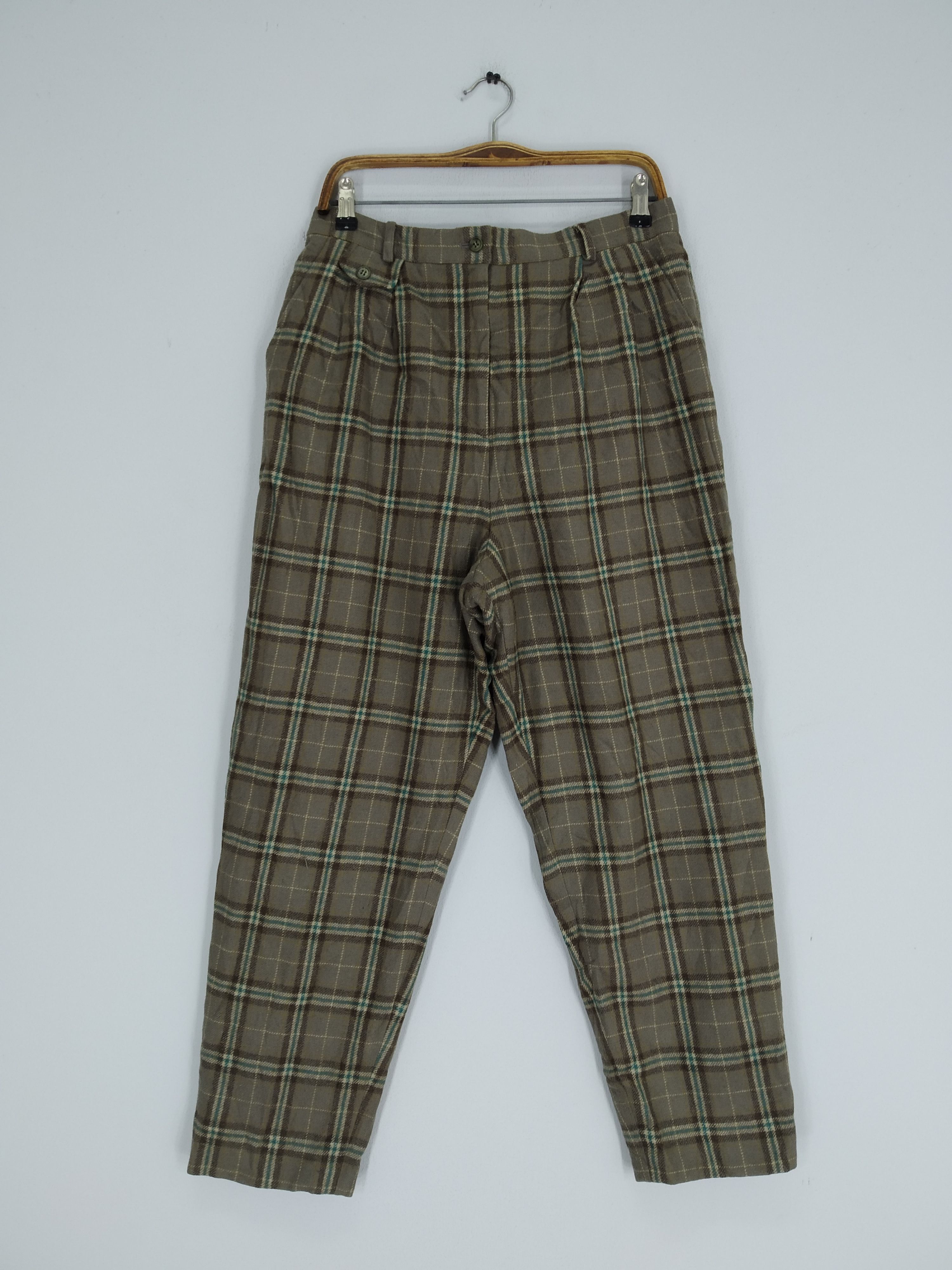 image of Cashmere Wool x Woolrich Woolen Mills Vintage Pure Wool Relaxing Baggy Bondage Tartan Checkered in 