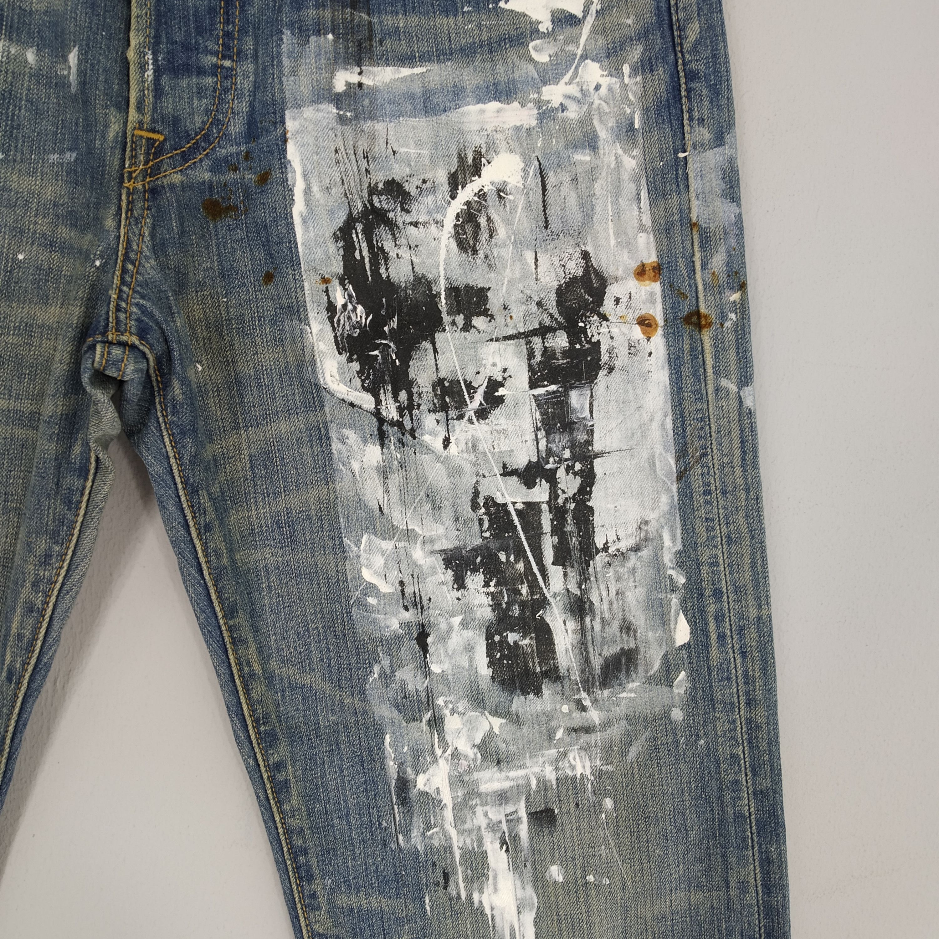 Levi's Size 33 Levi’s 501 Hand Paint Denim Jeans Stone Wash Jeans Size US 33 - 5 Thumbnail