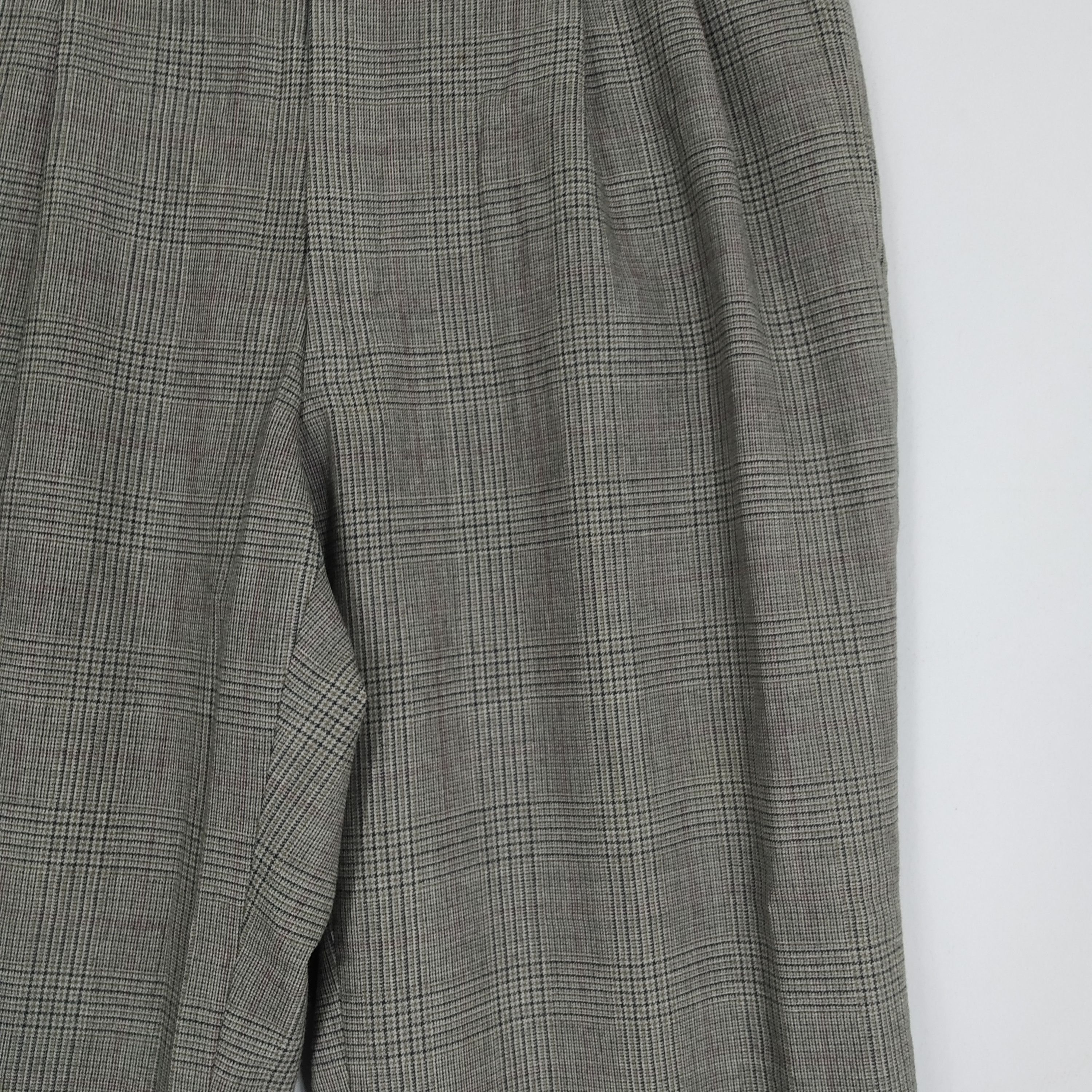 Aquascutum Vintage Aquascutum London Checkered Relaxing Casual Pants Size US 35 - 5 Thumbnail