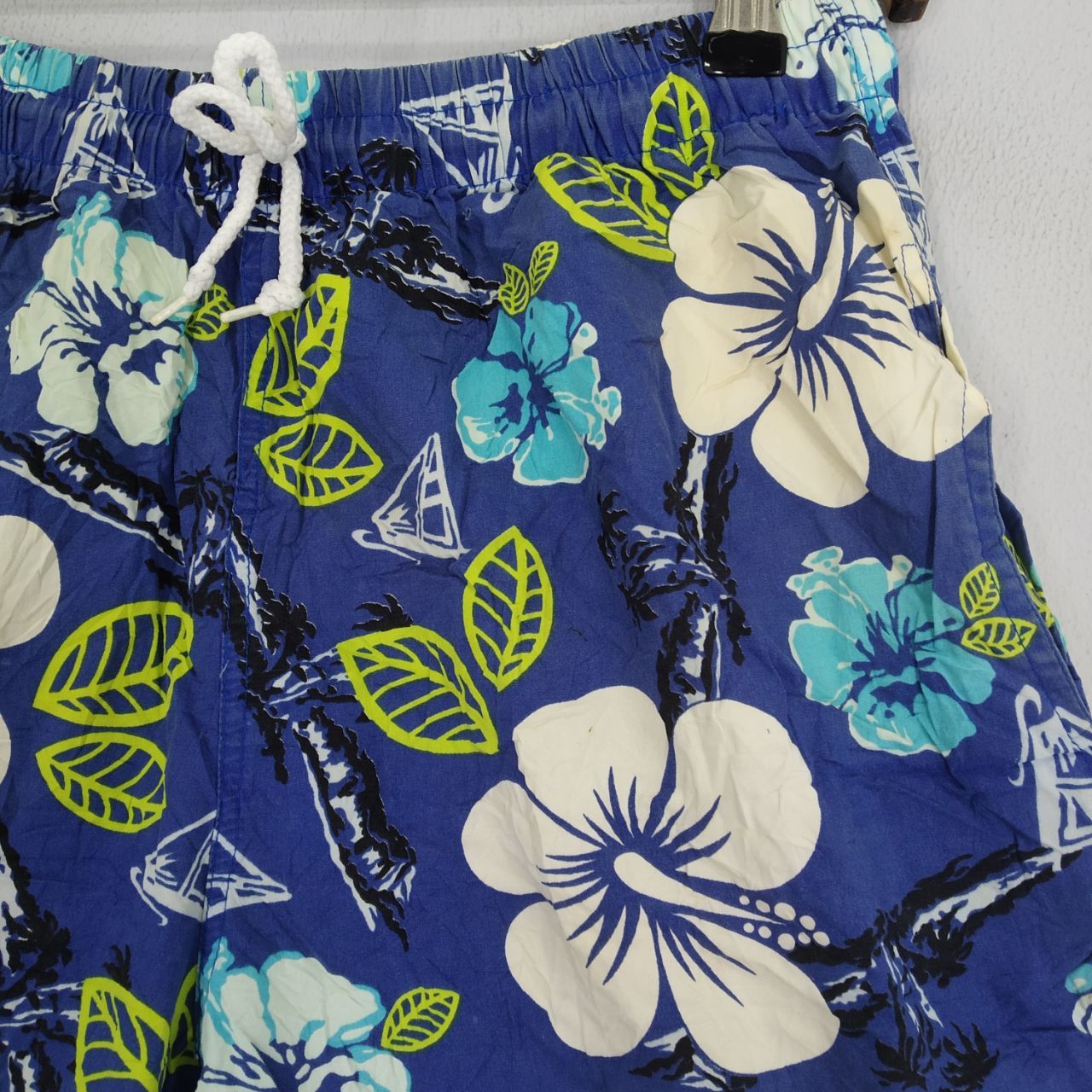 Vintage Vintage Shorts Flower Surf Hawaii Short Drawstring Pant Size US 30 / EU 46 - 4 Thumbnail