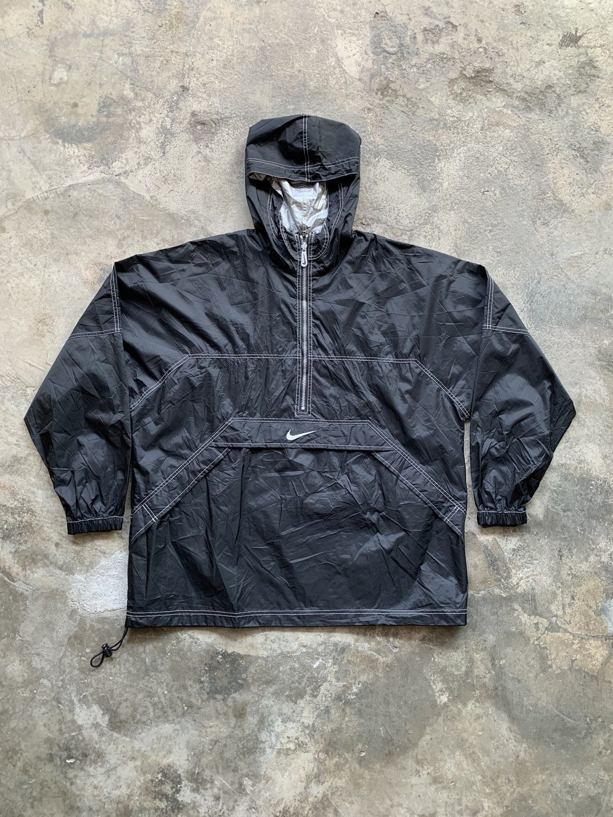 Nike RARE Nike Center Swoosh Windrunner Hoodie Size US XL / EU 56 / 4 - 1 Thumbnail