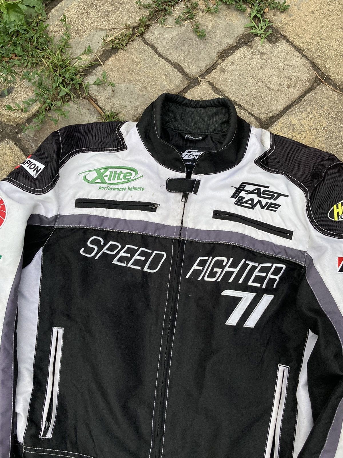 Vintage Vintage Fast Lane Speed Fighter black racing jacket Size US XL / EU 56 / 4 - 3 Thumbnail