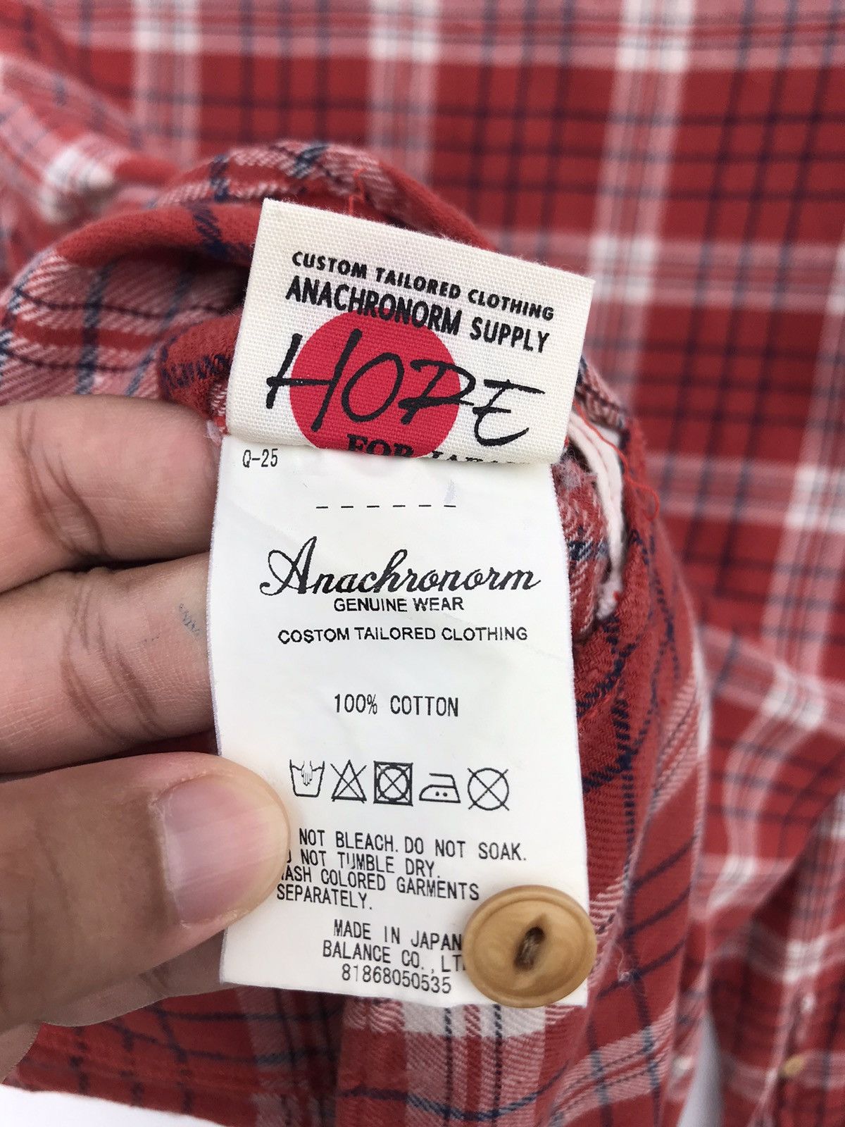 ANACHRONORM Anachronorm Plaid Flannel Shirt Size US S / EU 44-46 / 1 - 8 Thumbnail
