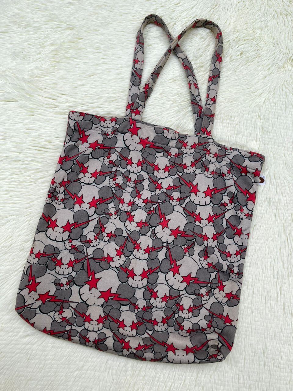 Bape × Kaws Bape Bathing Ape x Kaws Skullsta Tote Bag Size ONE SIZE - 6 Thumbnail
