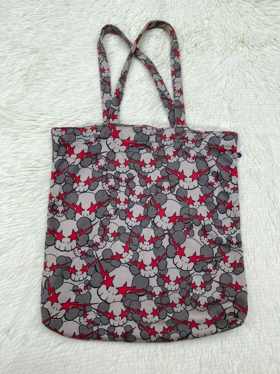 Bape × Kaws Bape Bathing Ape x Kaws Skullsta Tote Bag Size ONE SIZE - 4 Thumbnail