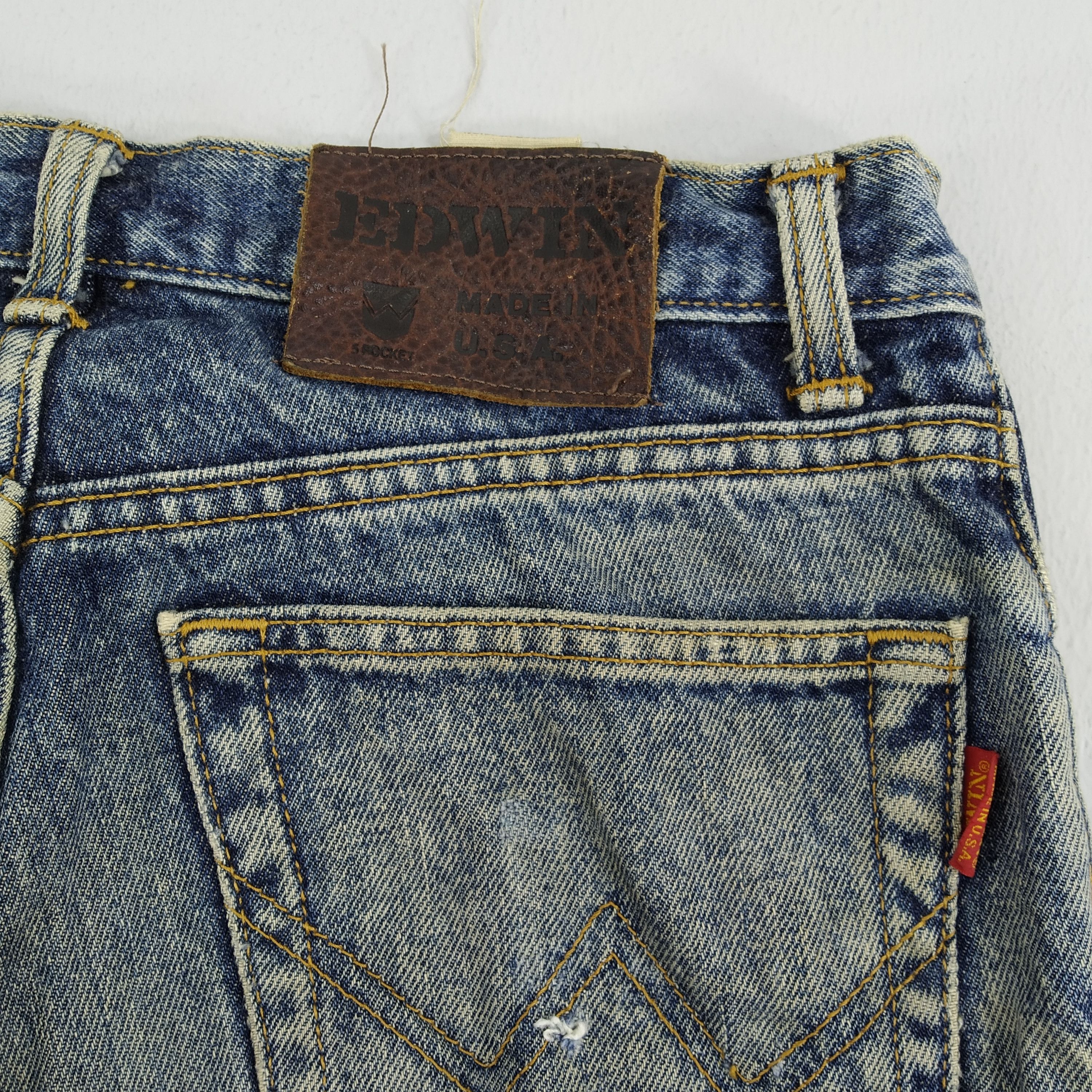 Edwin Vintage Edwin Dirty Denim Jeans Edwin USA Size US 29 - 14 Thumbnail