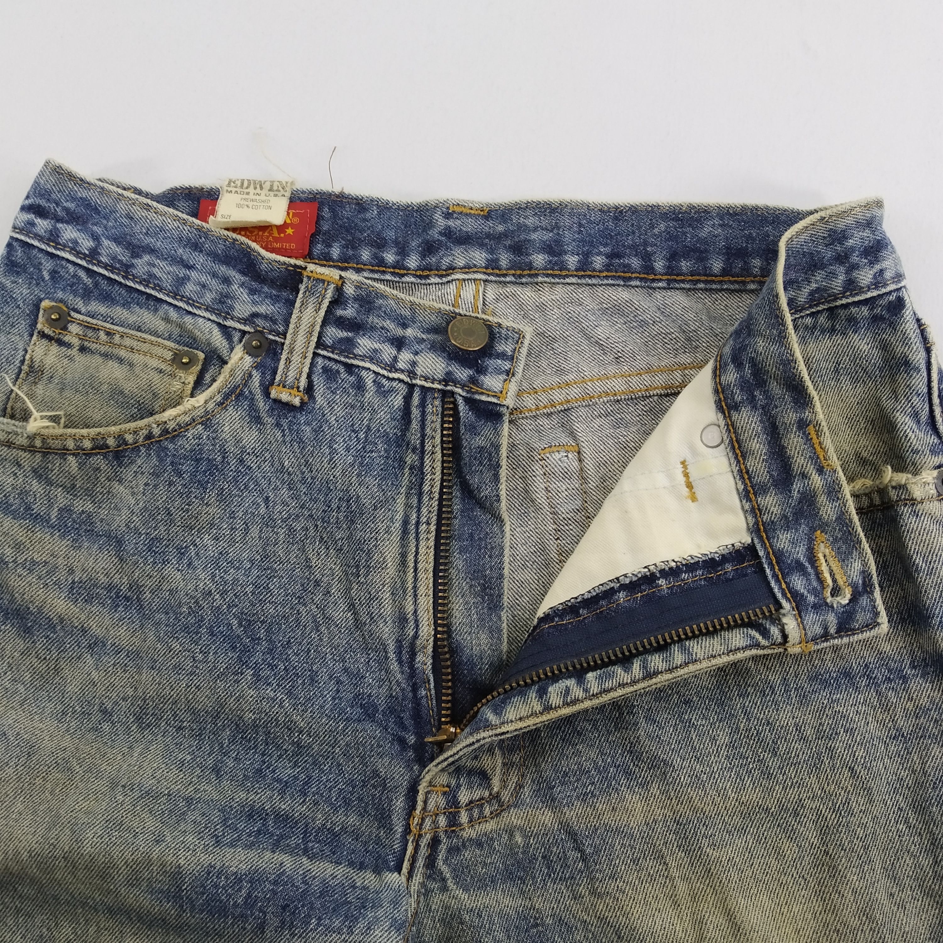 Edwin Vintage Edwin Dirty Denim Jeans Edwin USA Size US 29 - 11 Thumbnail