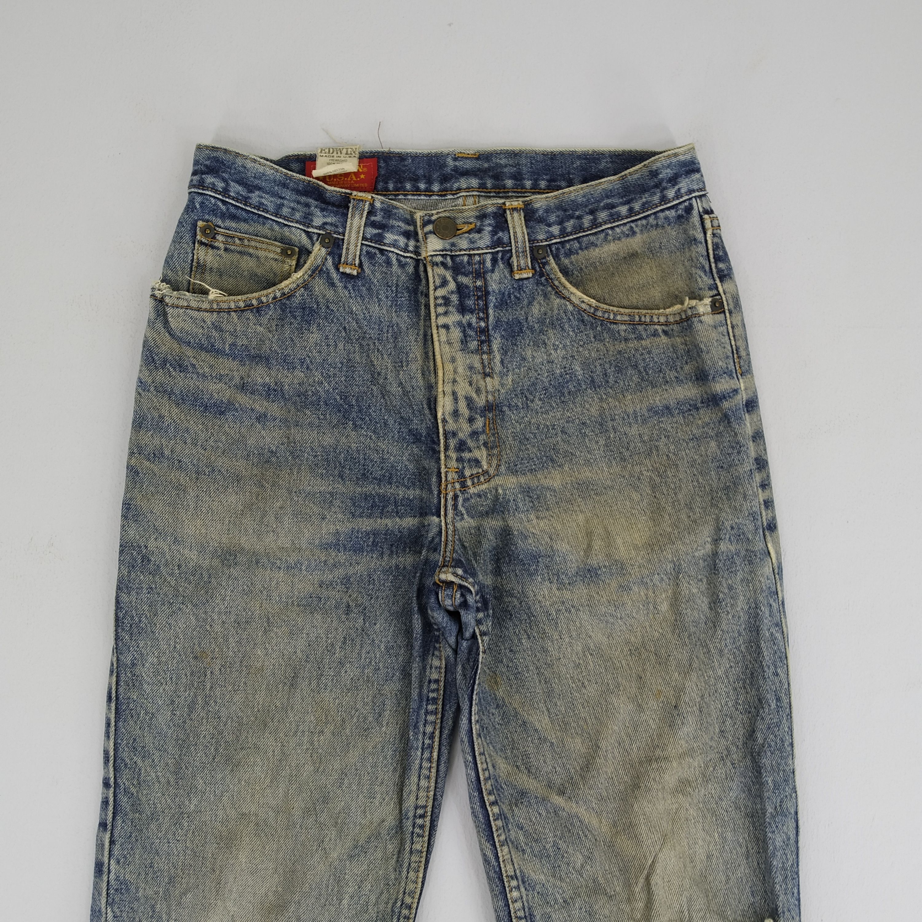 Edwin Vintage Edwin Dirty Denim Jeans Edwin USA Size US 29 - 4 Thumbnail