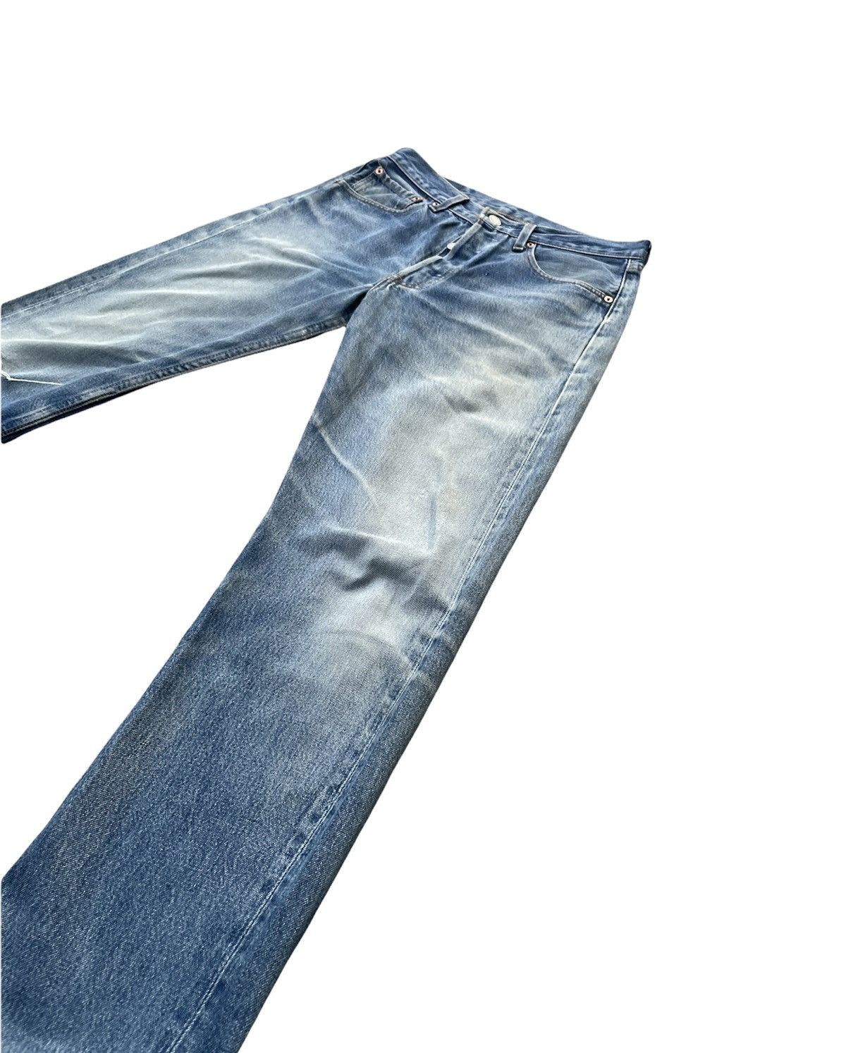 Levi's Levis 501 e Vintage 1997 Usa Aging Distressed Denim Size US 31 - 3 Thumbnail