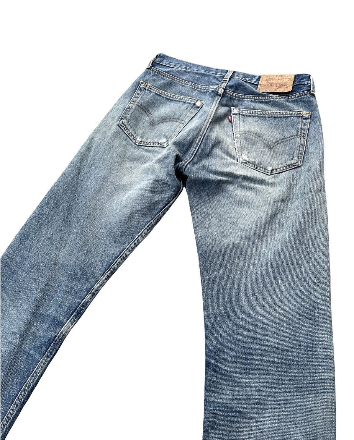Levi's Levis 501 e Vintage 1997 Usa Aging Distressed Denim Size US 31 - 11 Thumbnail