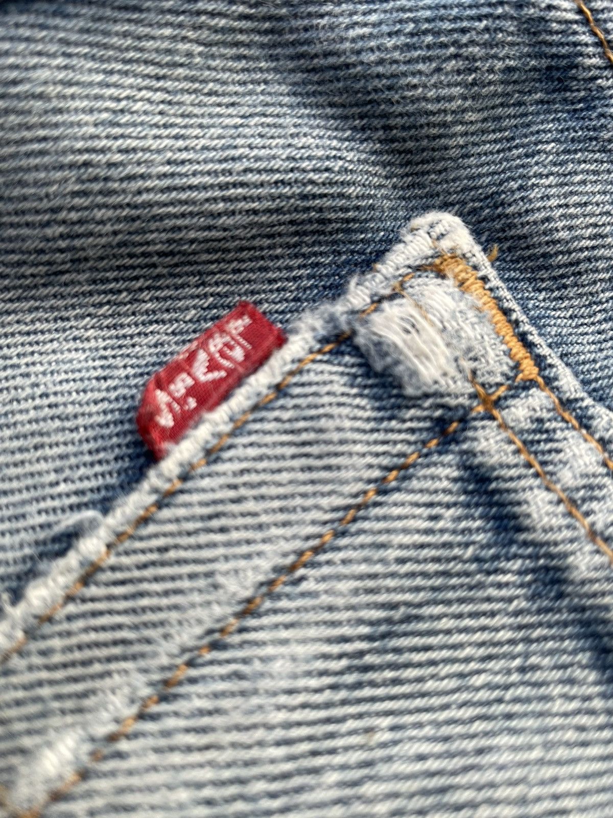 Levi's Levis 501 e Vintage 1997 Usa Aging Distressed Denim Size US 31 - 14 Thumbnail