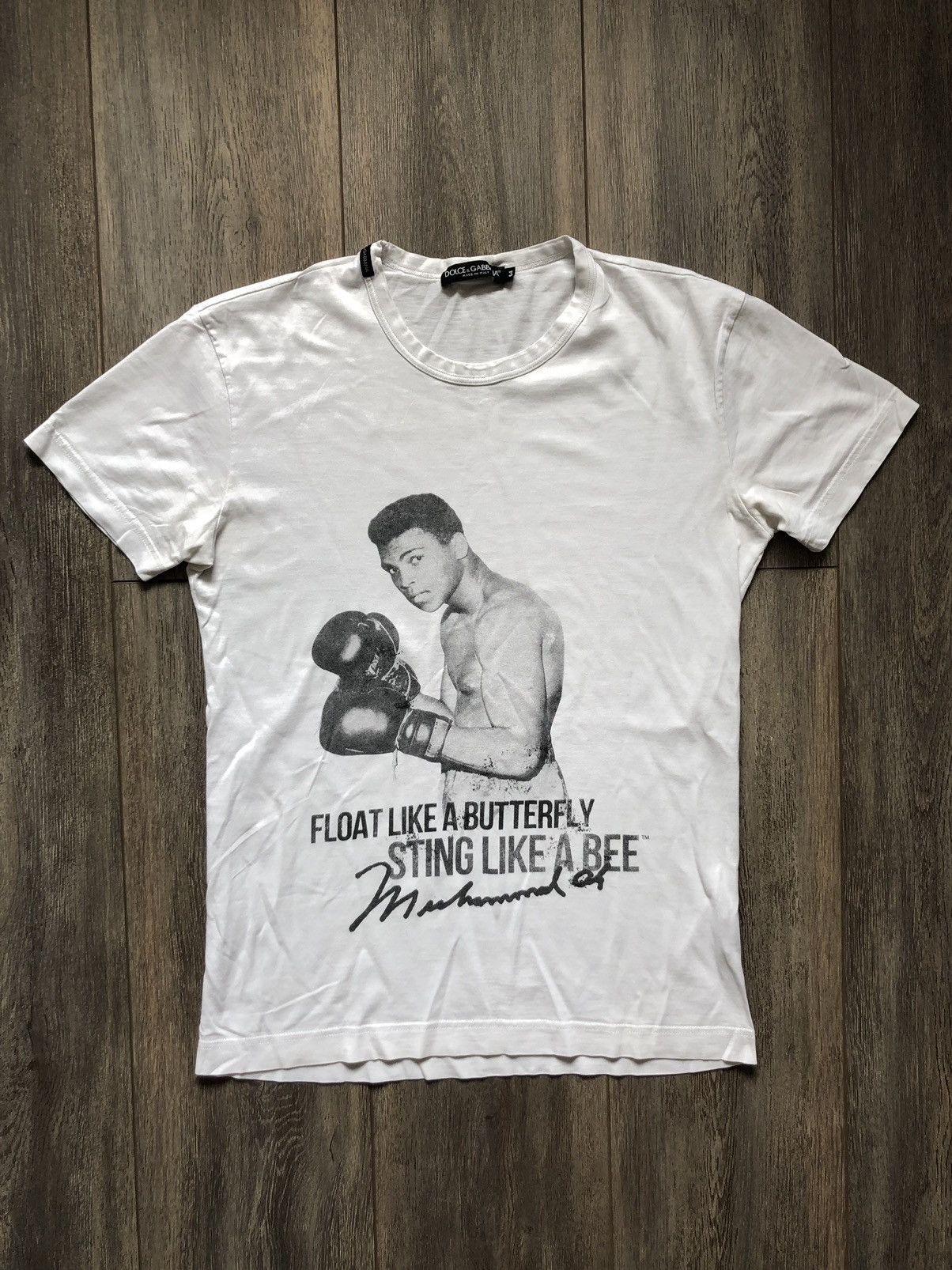 DOLCE & GABANNA VINTAGE MUHAMMAD ALI T- SHIRT MADE IN ITALY
