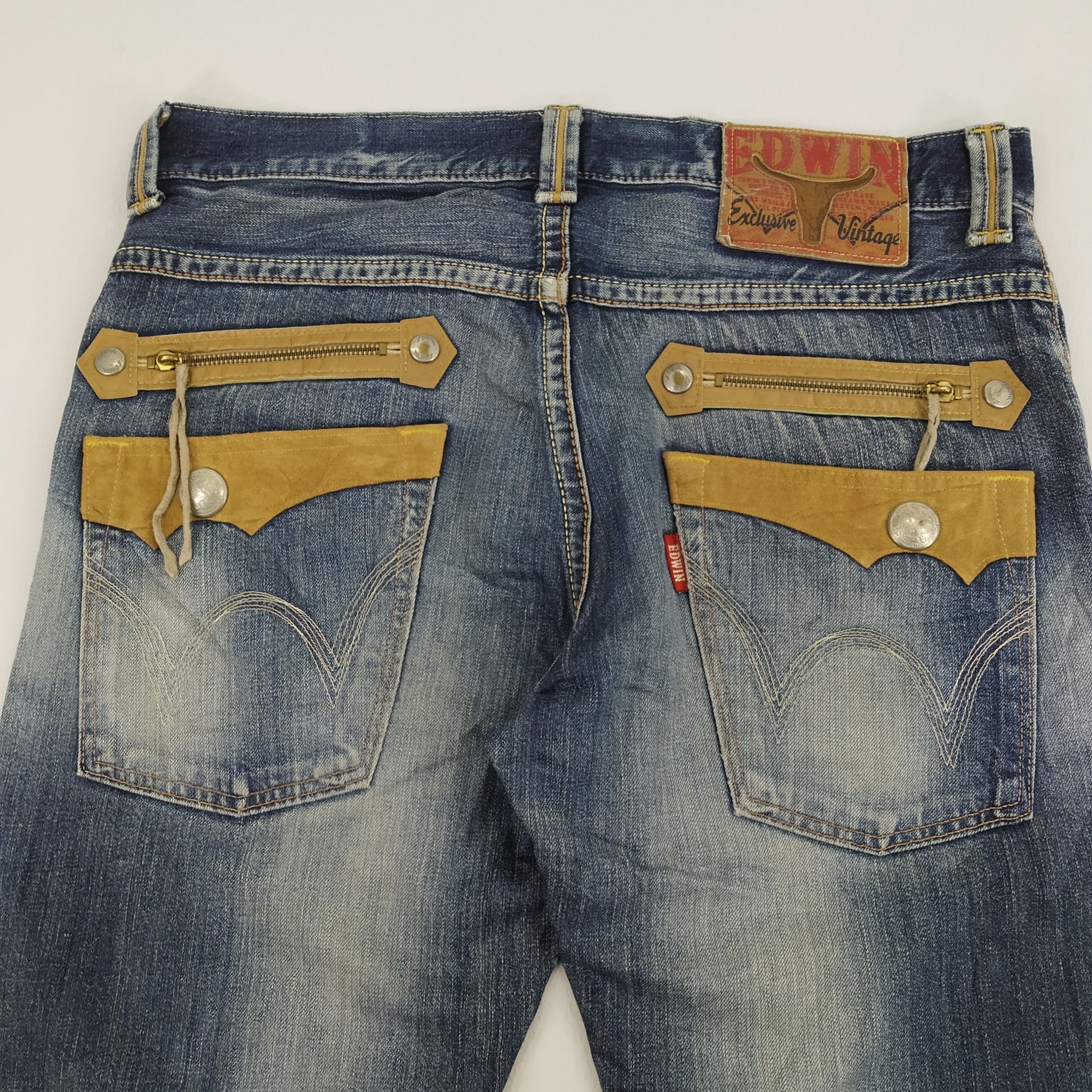 Edwin W37 Japan Brand Edwin Exclusive With Leather Style Edwin Size US 37 - 6 Thumbnail