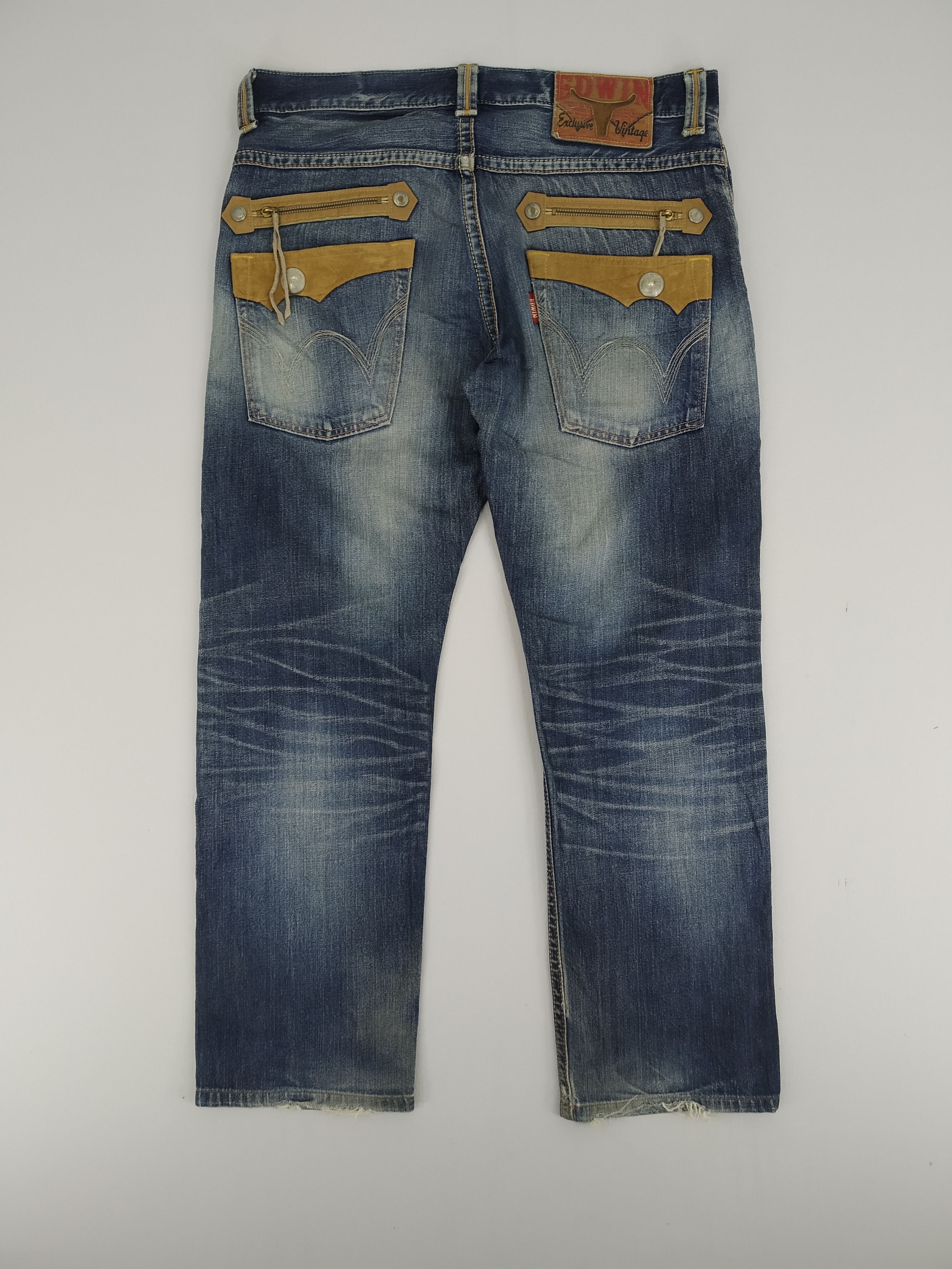 Edwin W37 Japan Brand Edwin Exclusive With Leather Style Edwin Size US 37 - 1 Thumbnail