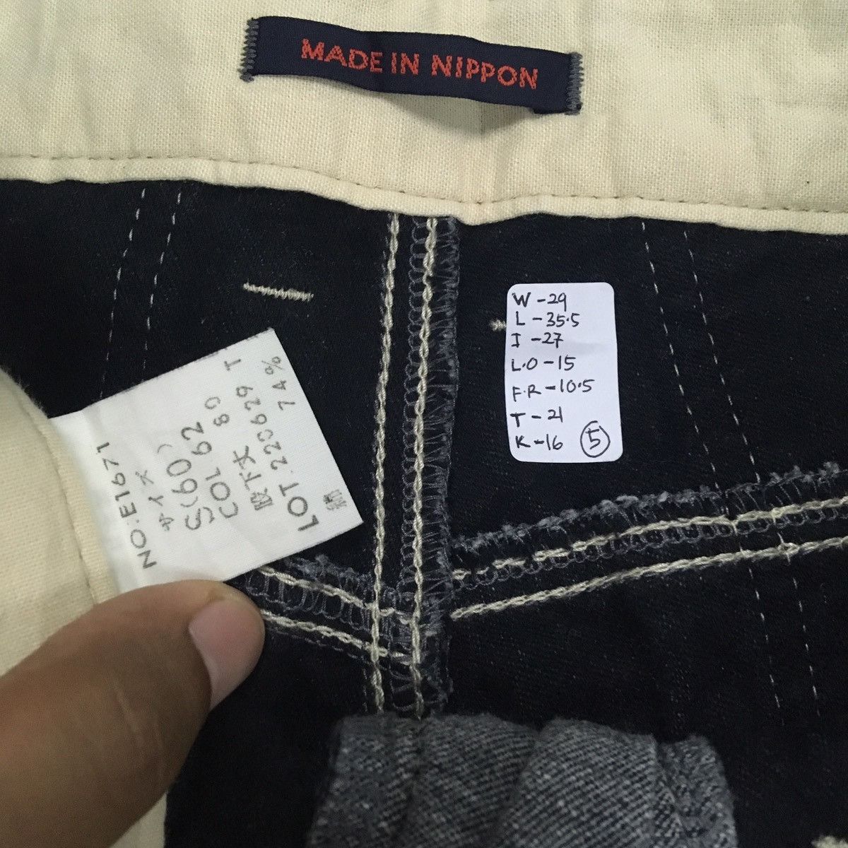 Japanese Brand ET Boite Made In Nippon Japan Casual Pant Double Pocket Size US 29 - 7 Thumbnail