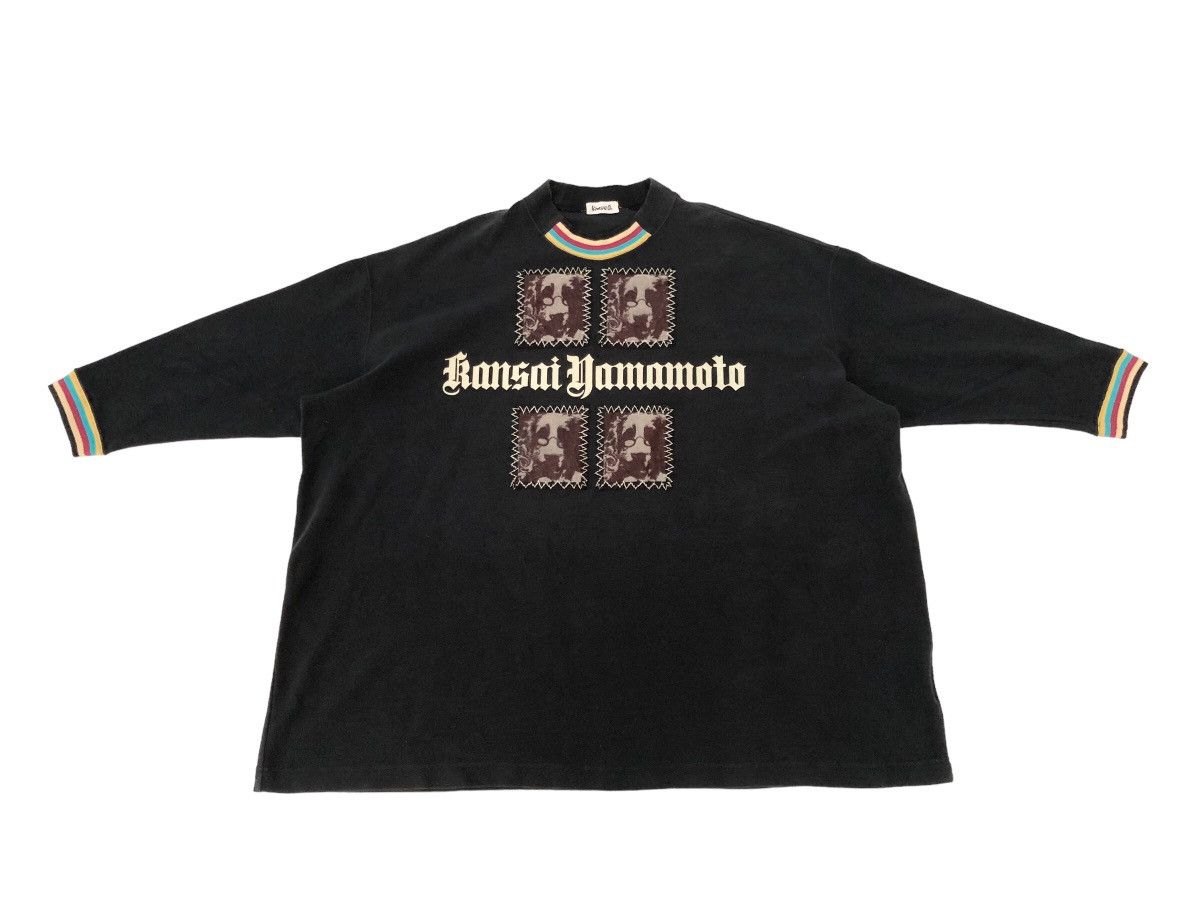 Kansai Yamamoto RARE 🔥 WIDE OVERSIZED KANSAI PATCHWORK GRAPHICAL BOXY TEE Size US XL / EU 56 / 4 - 1 Thumbnail