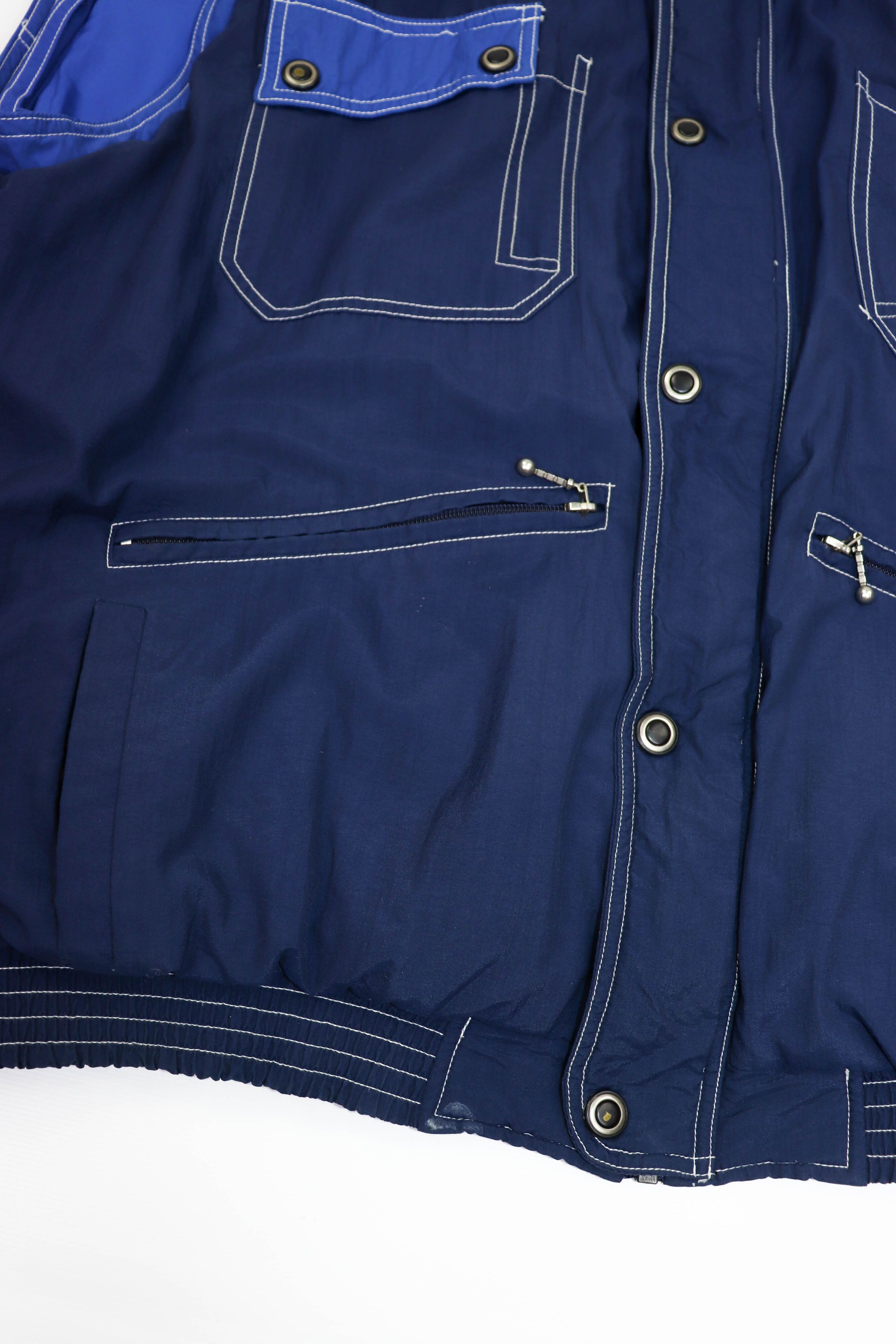 Mercedes-Benz Mercedes-Benz Vintage 90s Navy Blue Insulated Waistcoat Vest Size US XL / EU 56 / 4 - 6 Thumbnail