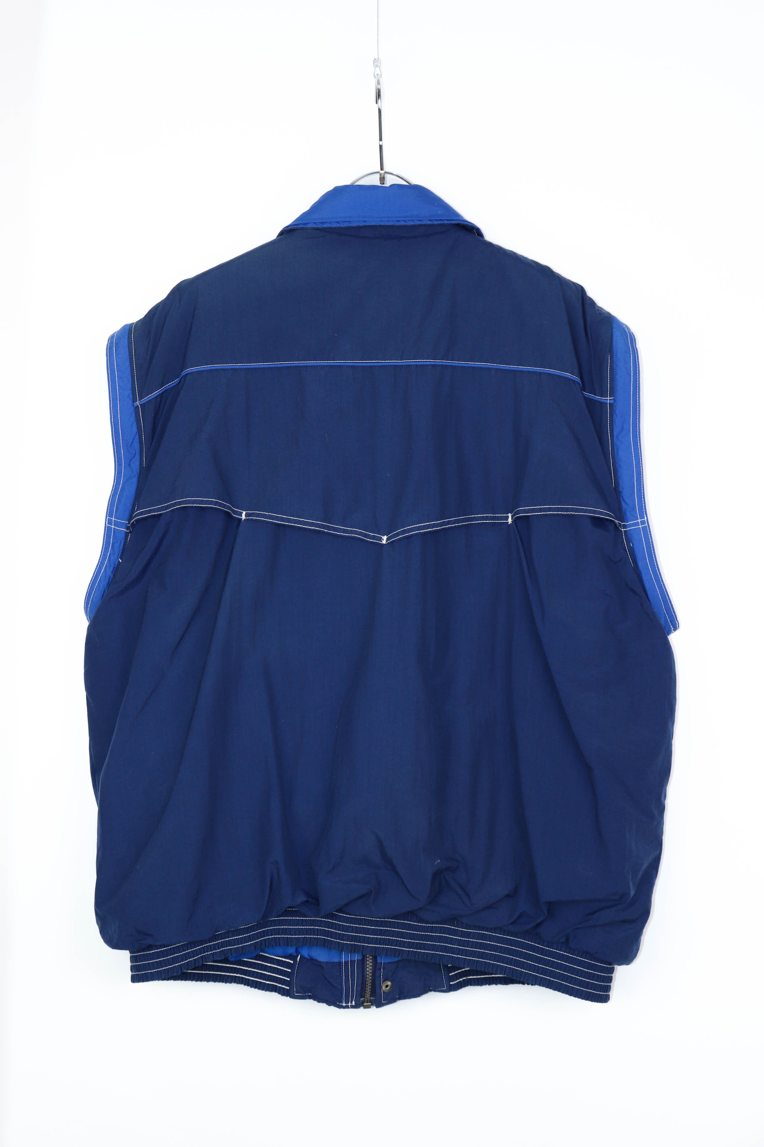 Mercedes-Benz Mercedes-Benz Vintage 90s Navy Blue Insulated Waistcoat Vest Size US XL / EU 56 / 4 - 2 Thumbnail