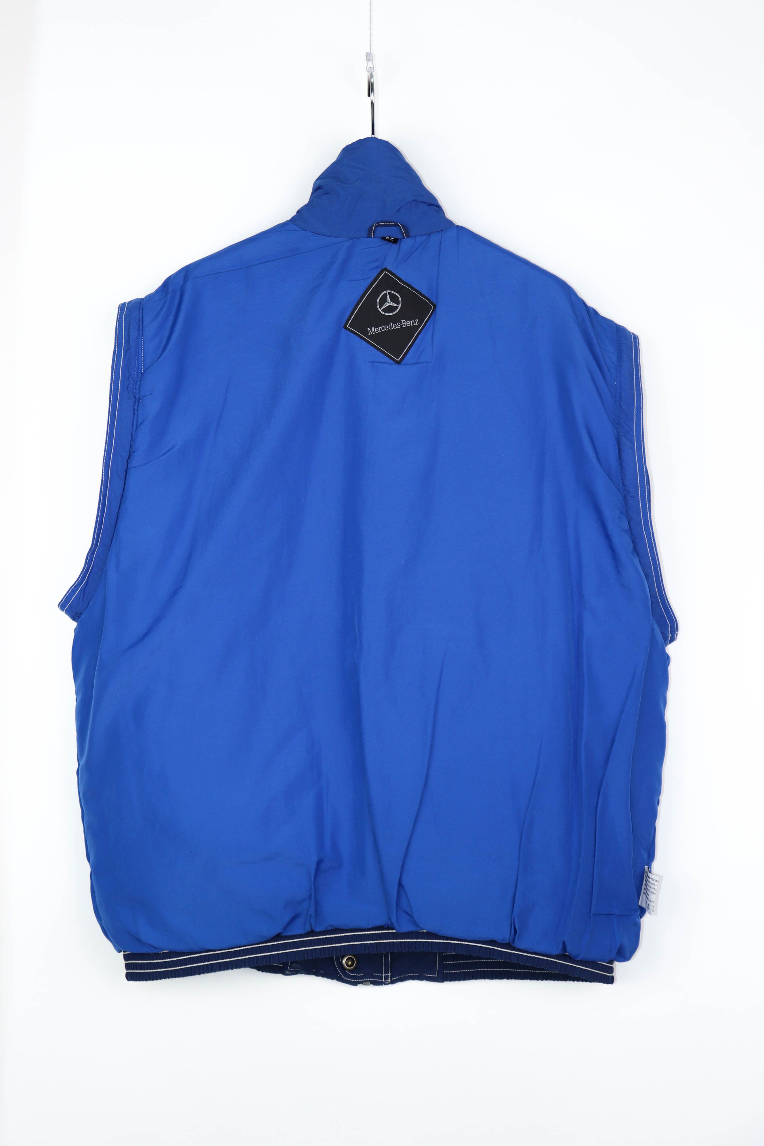 Mercedes-Benz Mercedes-Benz Vintage 90s Navy Blue Insulated Waistcoat Vest Size US XL / EU 56 / 4 - 10 Thumbnail