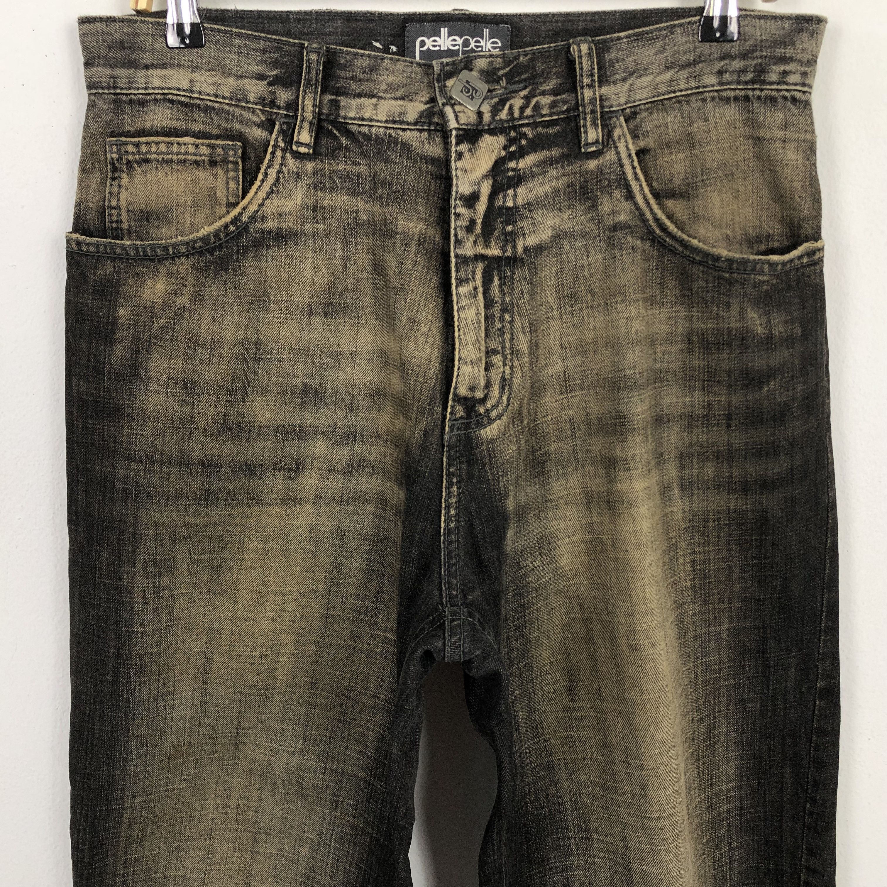 Pelle Pelle Vintage Pellepelle Italian Designer Denim JeansPants Size US 33 - 2 Thumbnail