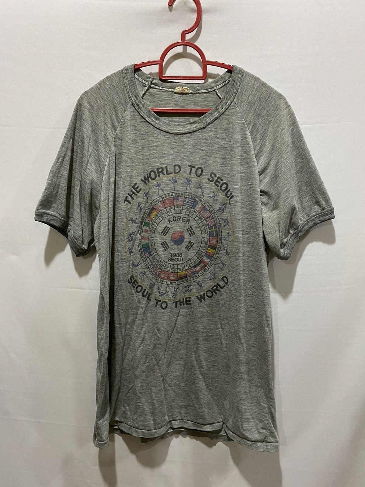 Vintage Vintage Olympic 1988 Seoul Korea Paper Thin T-Shirt Size US M / EU 48-50 / 2 - 5 Thumbnail