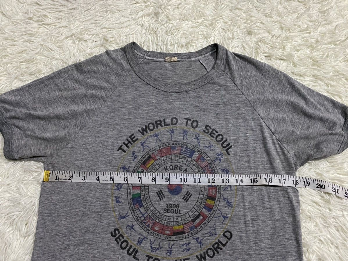Vintage Vintage Olympic 1988 Seoul Korea Paper Thin T-Shirt Size US M / EU 48-50 / 2 - 9 Thumbnail