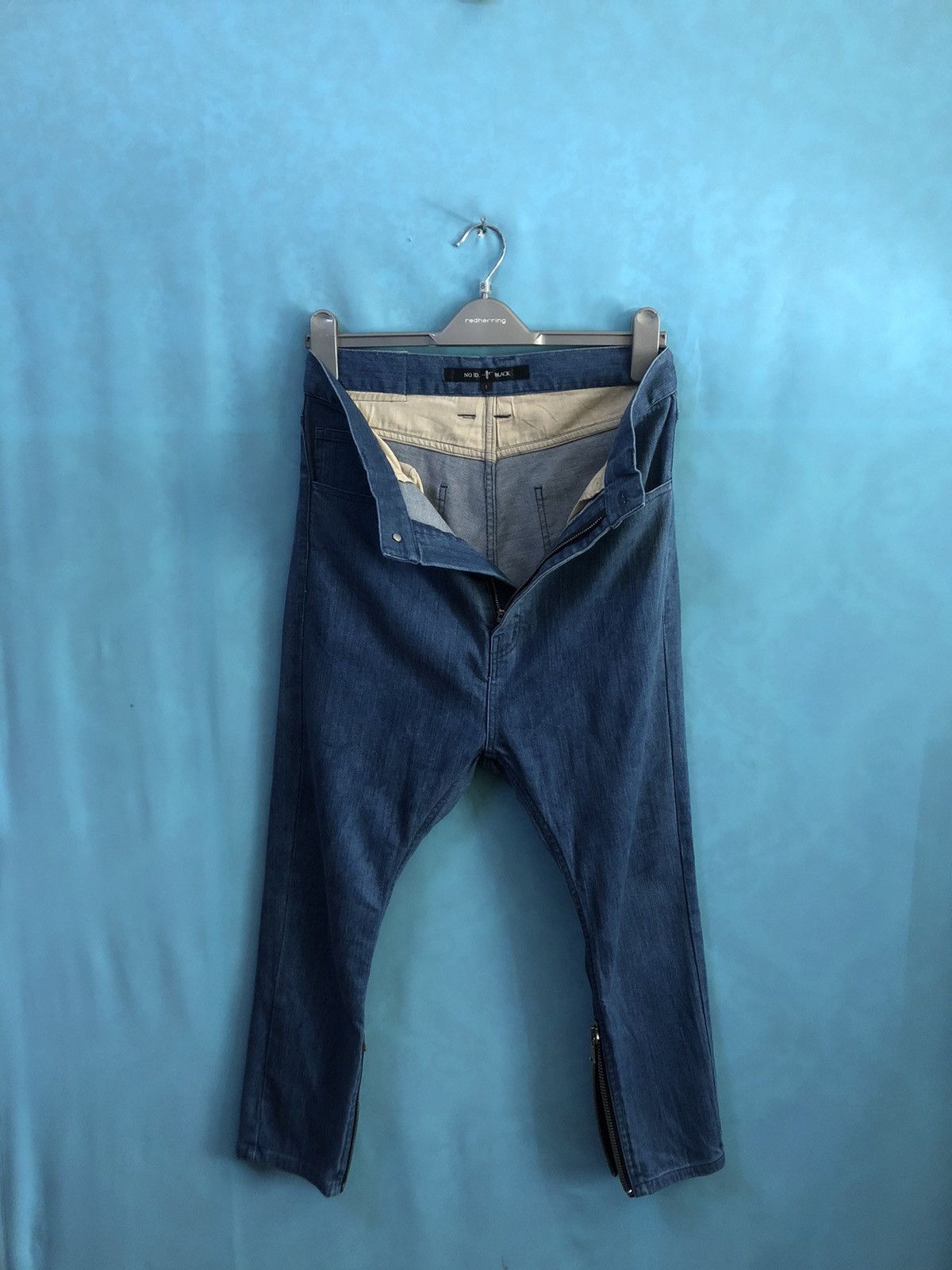 NO ID 1990s relaxed fit crop zipped leg #B1 Size US 29 - 6 Thumbnail