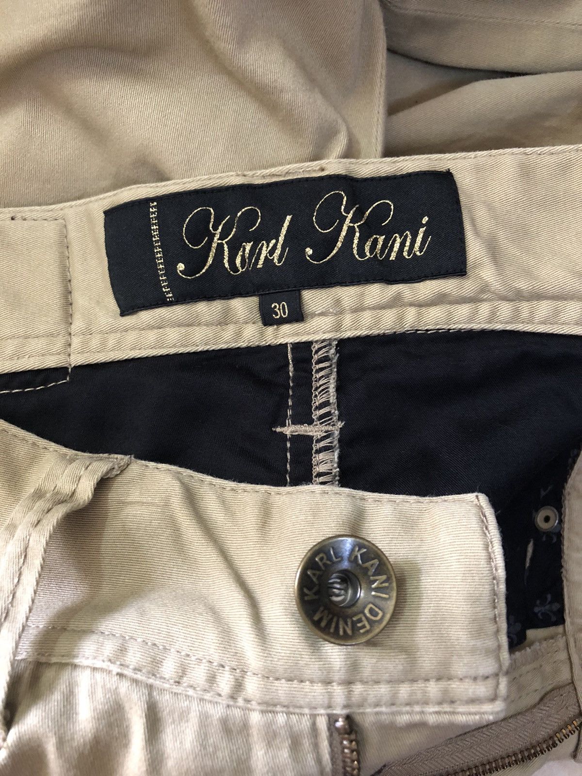 Karl Kani 1990s embroidery classical logo #A6 Size US 31 - 6 Thumbnail