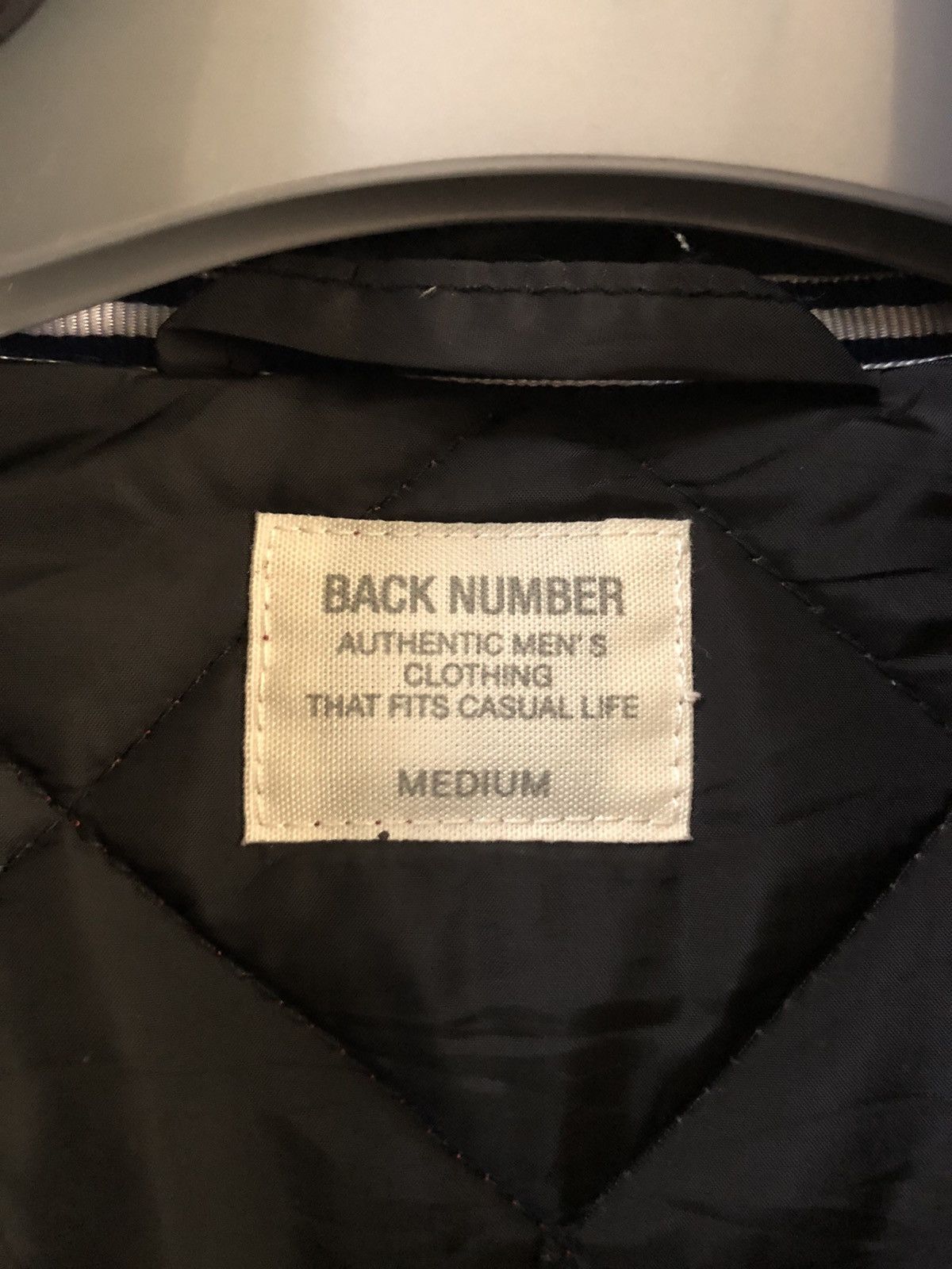 Japanese Brand back number quilted #A3 Size 40R - 5 Thumbnail