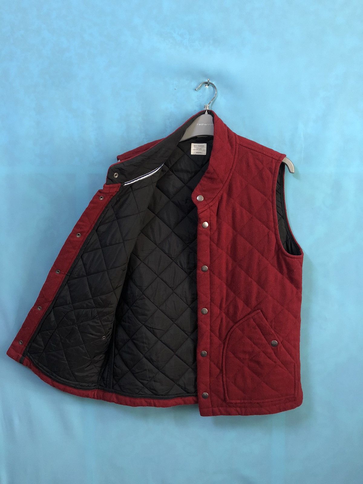 Japanese Brand back number quilted #A3 Size 40R - 3 Thumbnail
