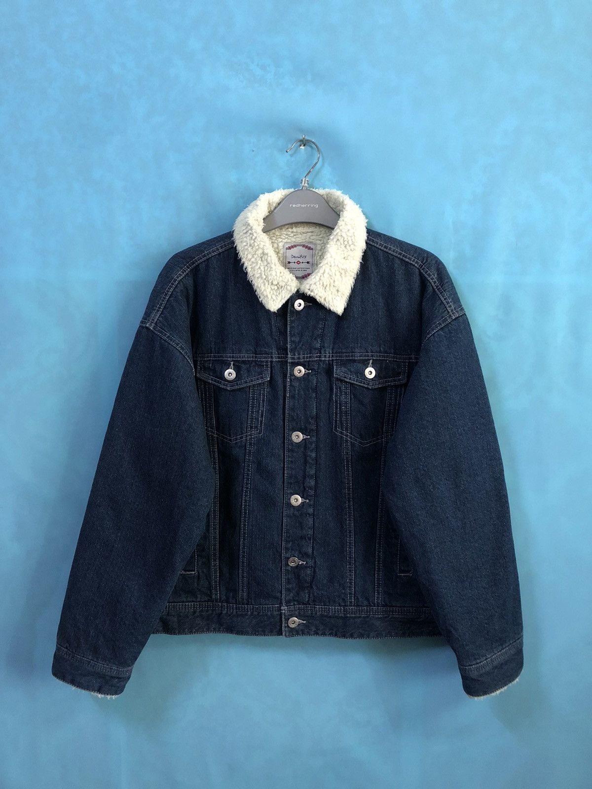 Japanese Brand denifits sherpa trucker #A3 Size US L / EU 52-54 / 3 - 2 Thumbnail