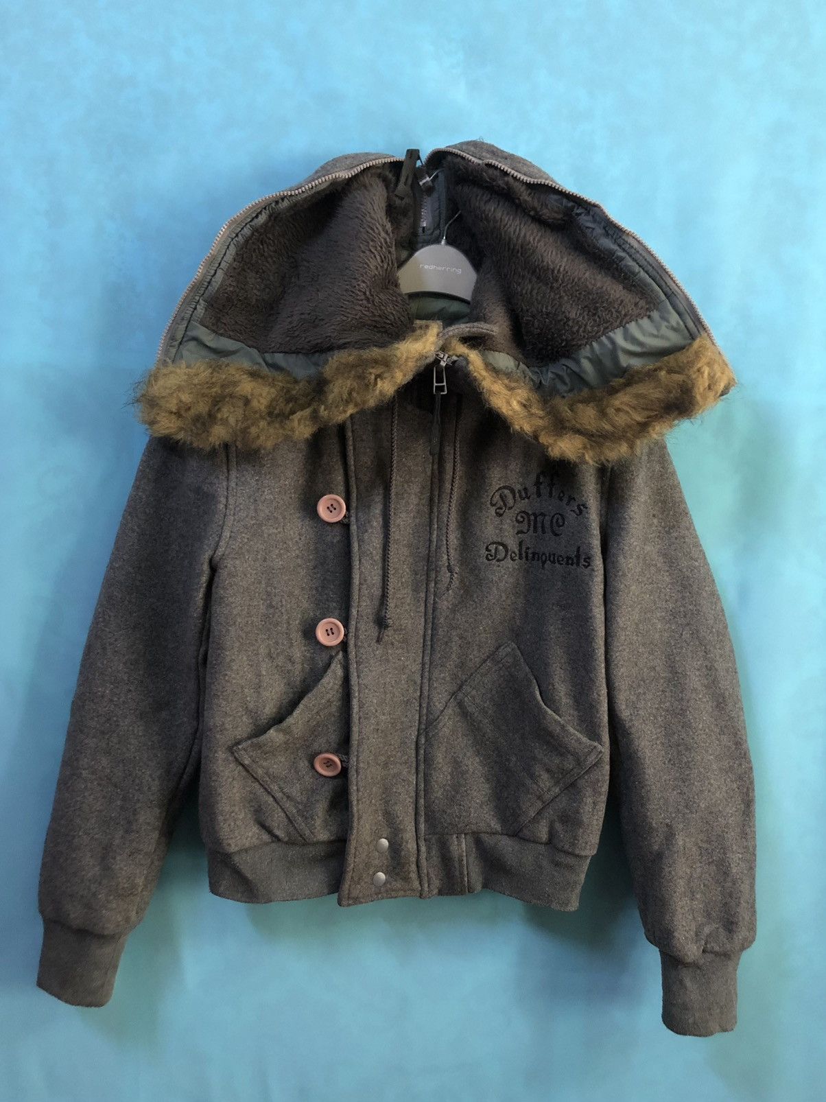 United Arrows designer fur hood #A3 Size US M / EU 48-50 / 2 - 4 Thumbnail
