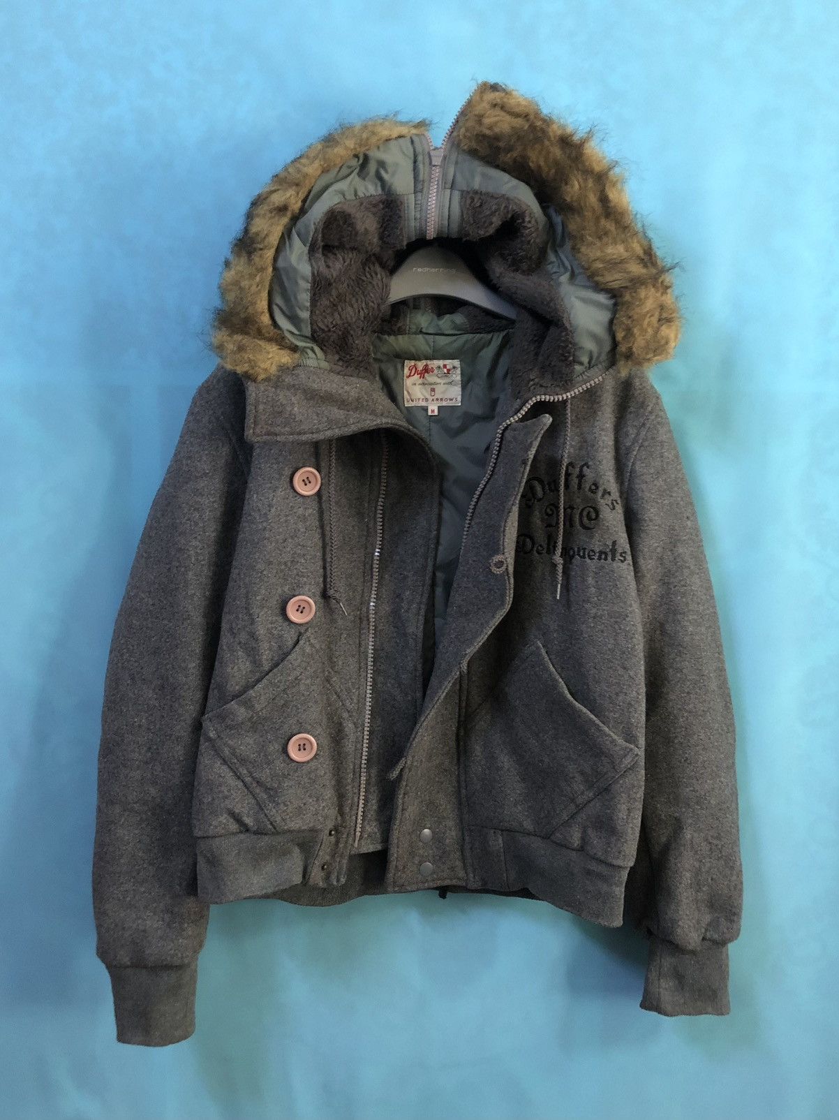 United Arrows designer fur hood #A3 Size US M / EU 48-50 / 2 - 2 Thumbnail