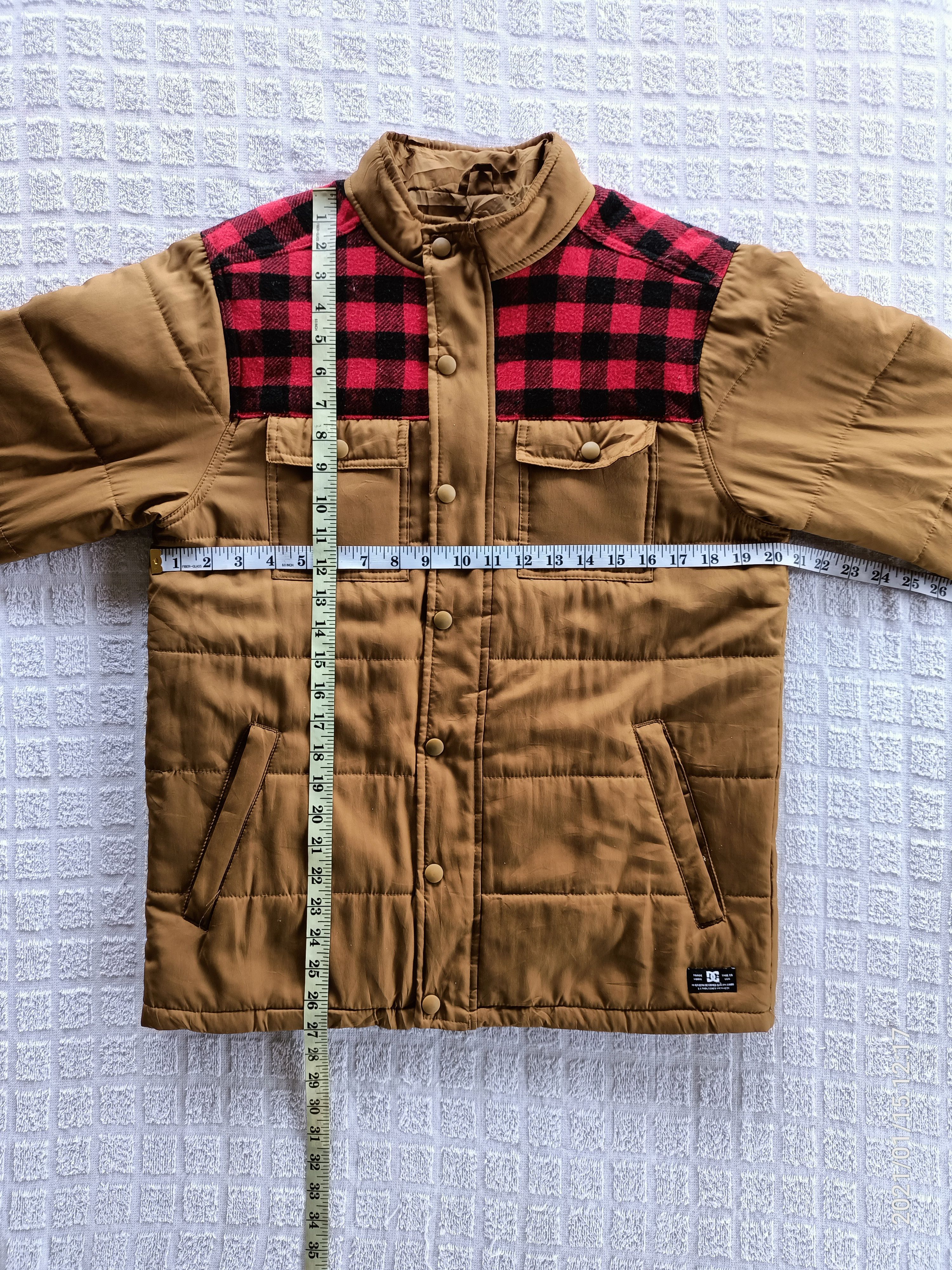 DC × Flannel DCSHOECOUSA DC SHOE Skateboarding Puffer Jacket Size US S / EU 44-46 / 1 - 2 Thumbnail