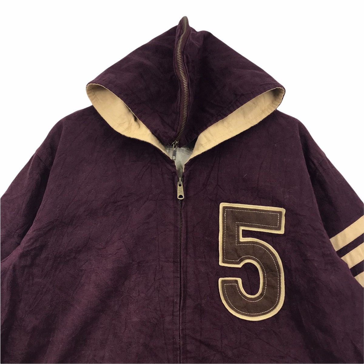 Japanese Brand BETH COMB STUDIO #5 Japanese Brand Wool Hoodie Jacket Size US XL / EU 56 / 4 - 2 Thumbnail