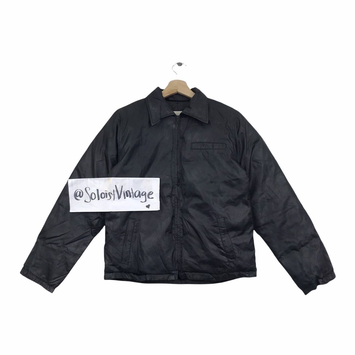 POU DOU DOU Japanese Brand Black Motorcycle Jacket