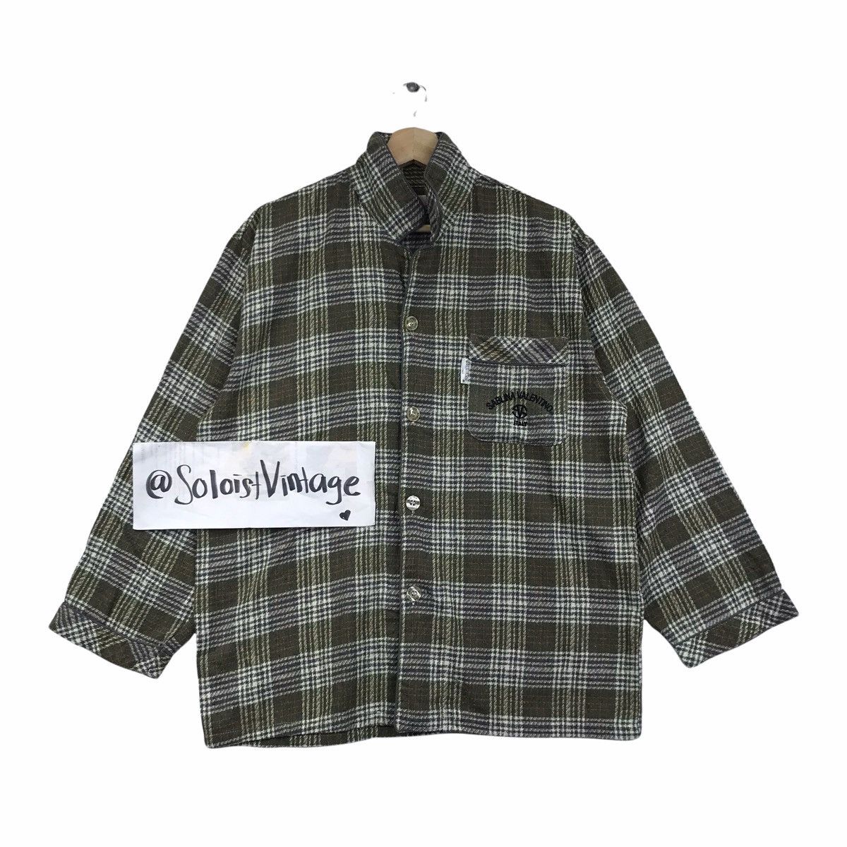 Vintage SABLINA VALENTINO Paris Italy Designer Check Tartan Size US M / EU 48-50 / 2 - 1 Thumbnail