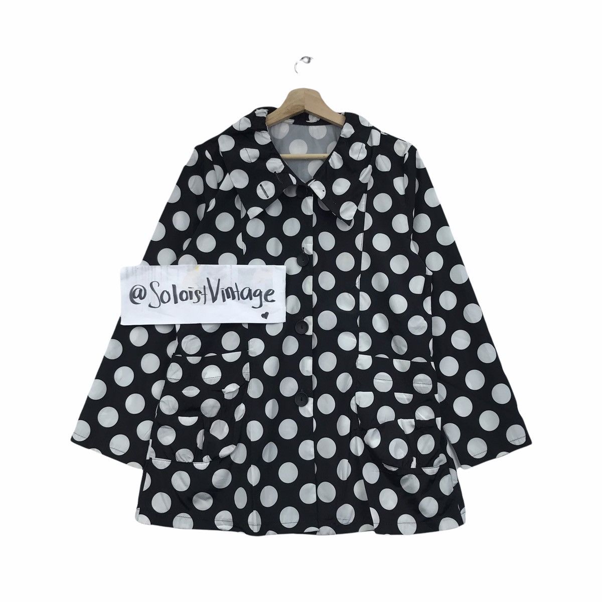 Japanese Brand UN x II Fashion Japanese Brand Polka Dot Windbreaker Jacket Size US M / EU 48-50 / 2 - 1 Thumbnail