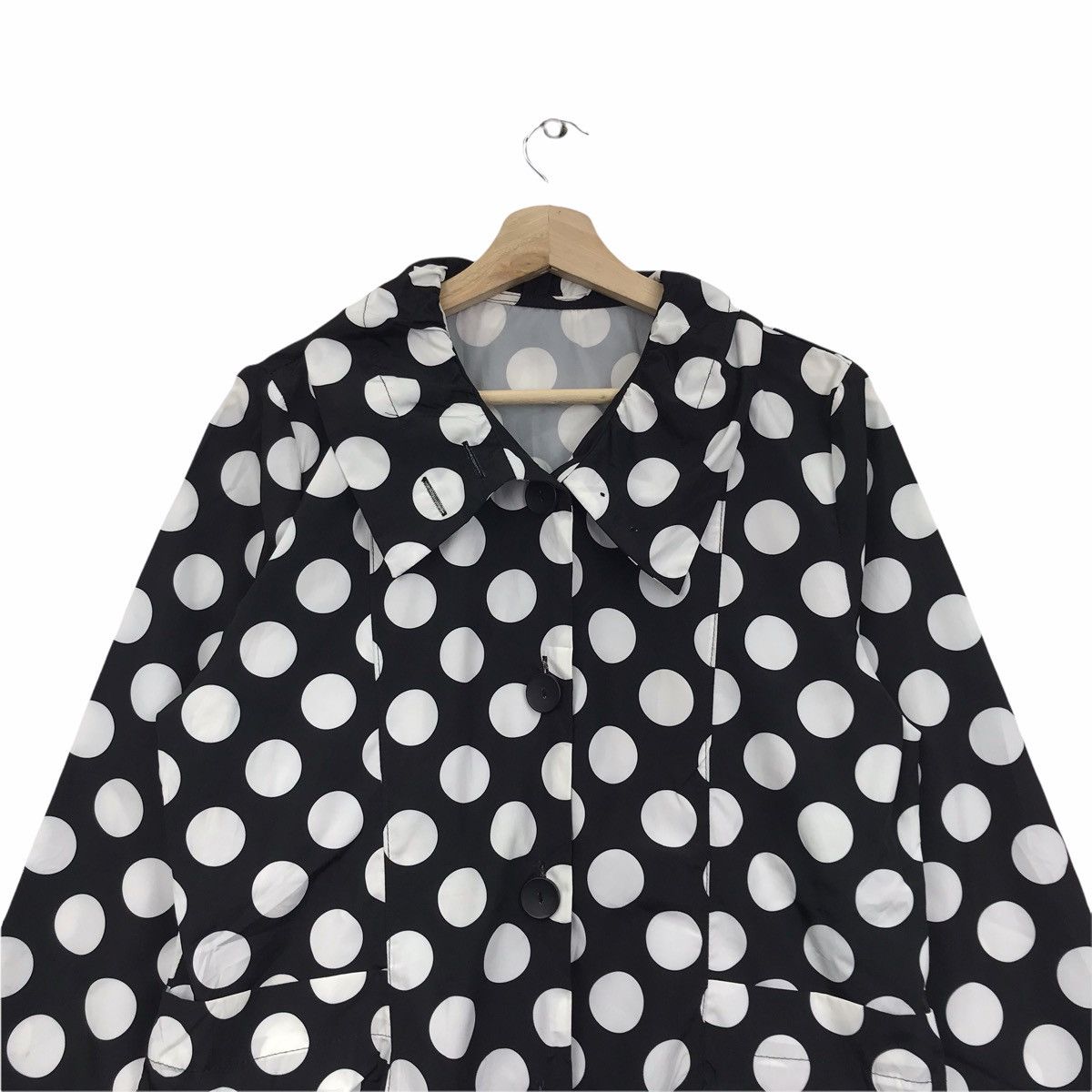 Japanese Brand UN x II Fashion Japanese Brand Polka Dot Windbreaker Jacket Size US M / EU 48-50 / 2 - 2 Thumbnail