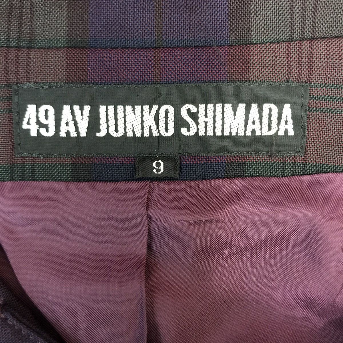 Junko Shimada 49 AV JUNKO SHIMADA Japanese Brand Check Tartan Coat Size US S / EU 44-46 / 1 - 3 Thumbnail