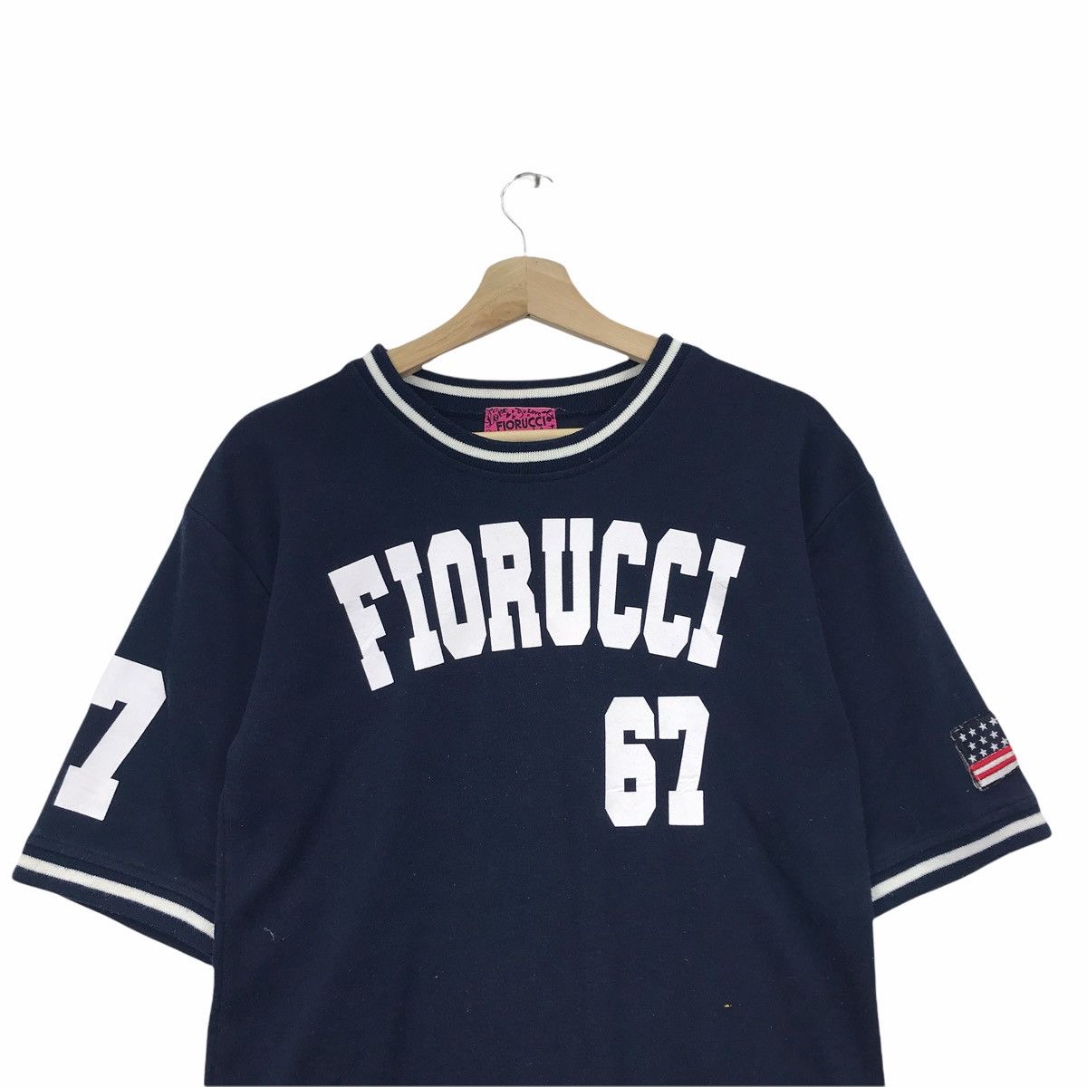 Fiorucci FIORUCCI #67 Italian Designer American Flag Shirt Size US XL / EU 56 / 4 - 2 Thumbnail