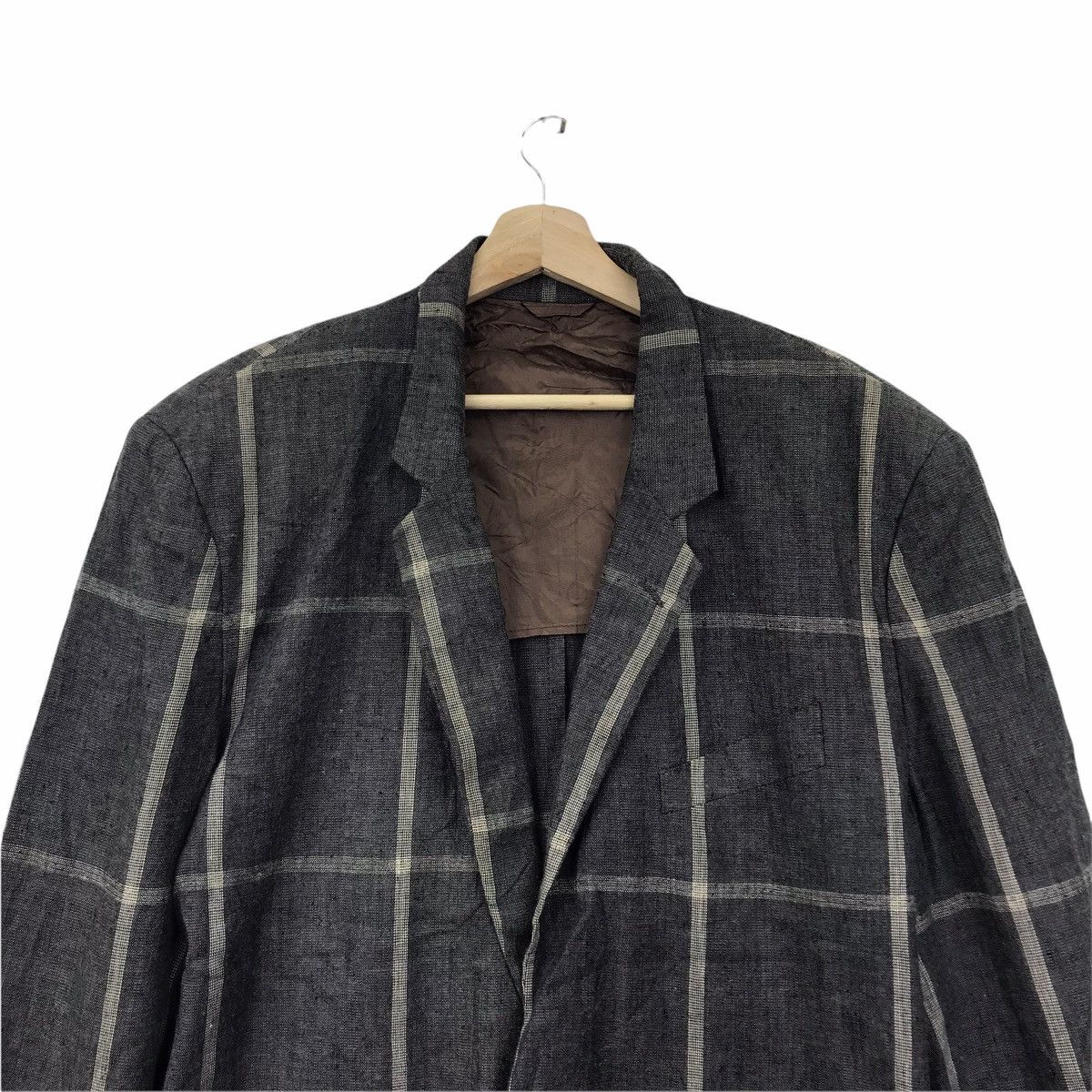 Vintage Vintage ARMANDO POLLINI Italian Brand Check Coat Blazer Size US XL / EU 56 / 4 - 2 Thumbnail