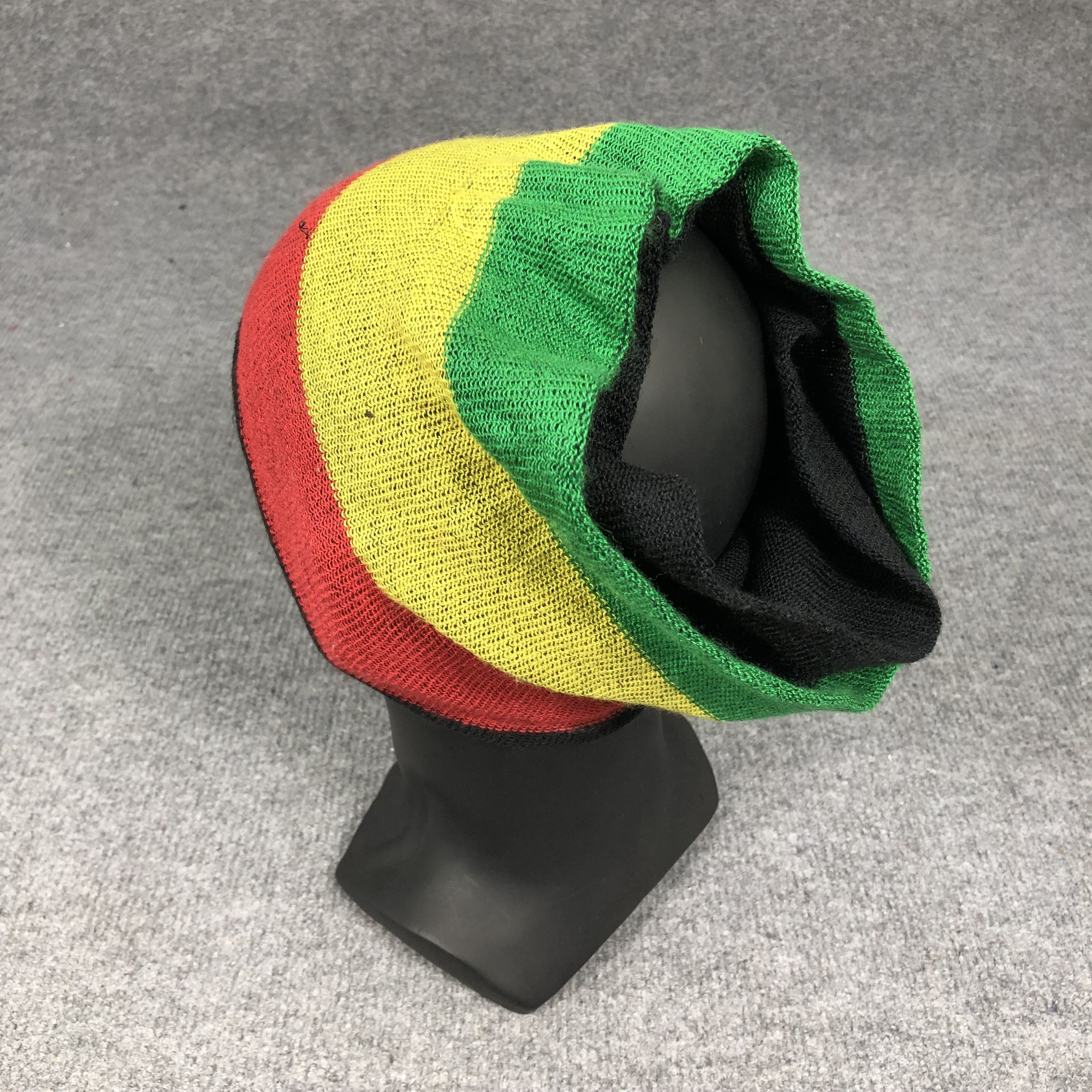 Vintage Vintage Rasta Marijuana Beanie Hat B1053 Size ONE SIZE - 5 Thumbnail