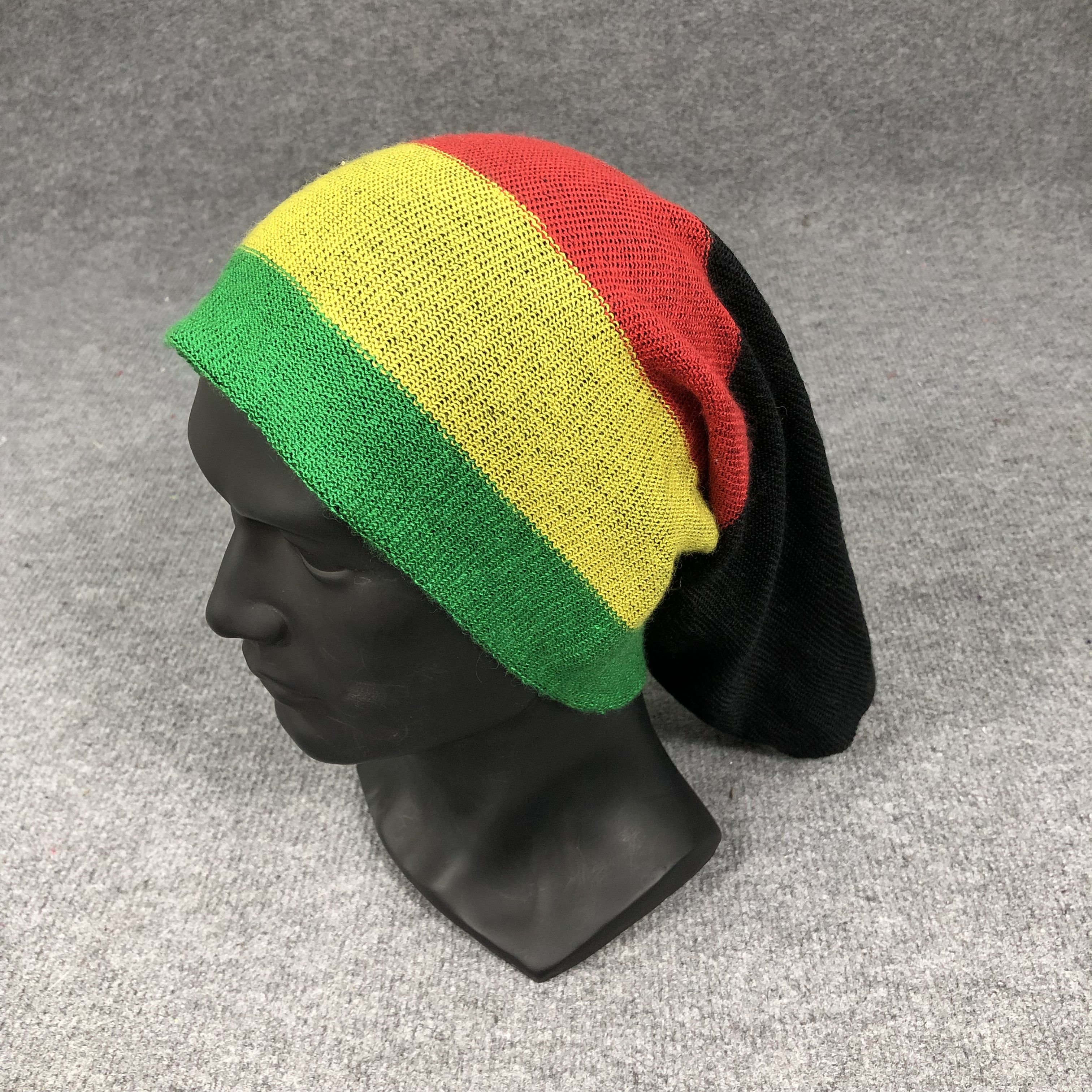 Vintage Vintage Rasta Marijuana Beanie Hat B1053 Size ONE SIZE - 1 Thumbnail